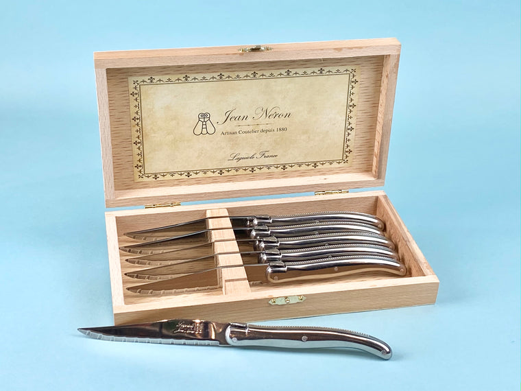 LAGUIOLE KNIVES IN PRESENTATION BOX (SET OF 6)