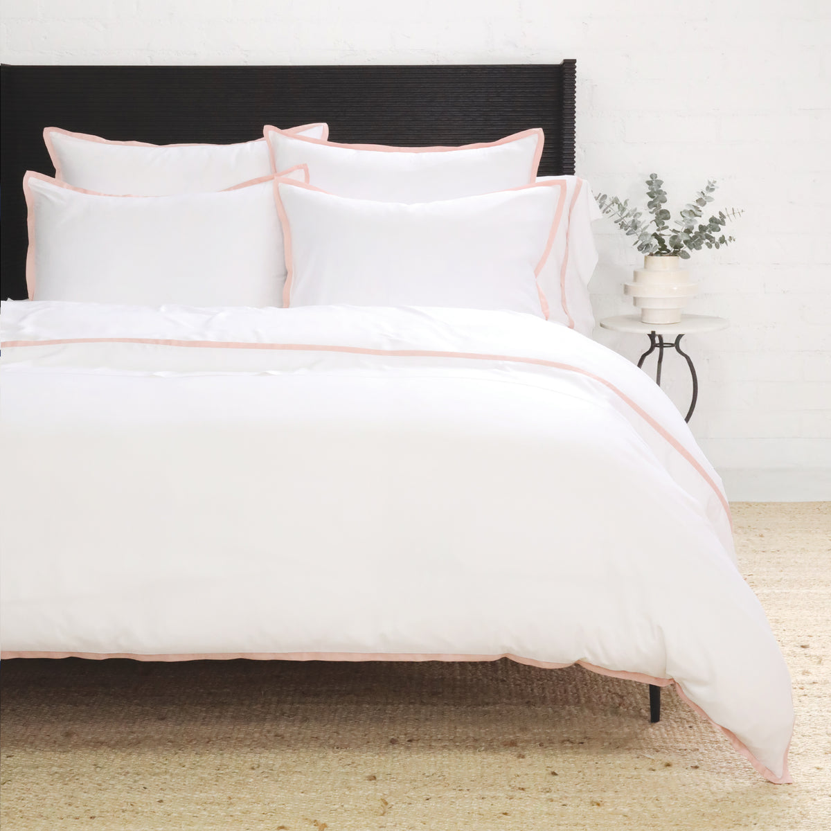 POM POM LANGSTON BAMBOO SATEEN DUVET SET - Pink