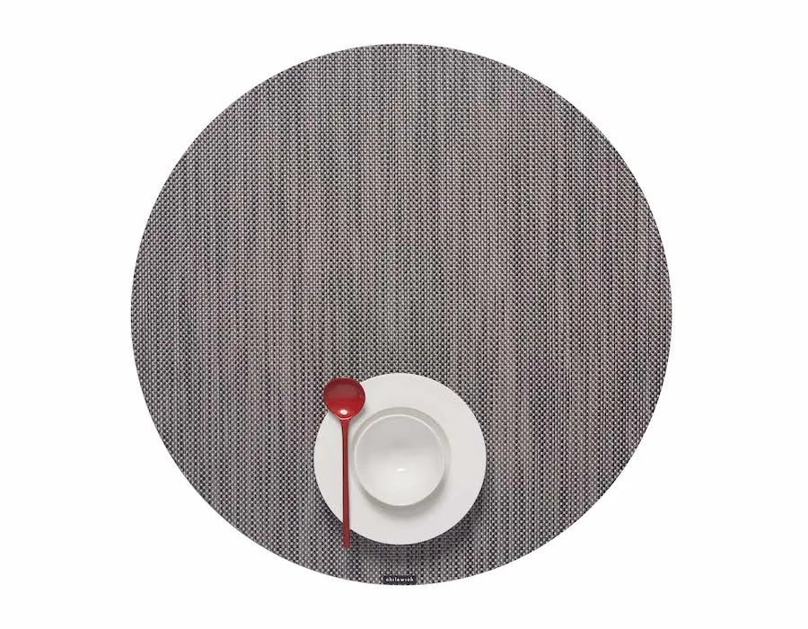 MINI BASKETWEAVE ROUND PLACEMAT