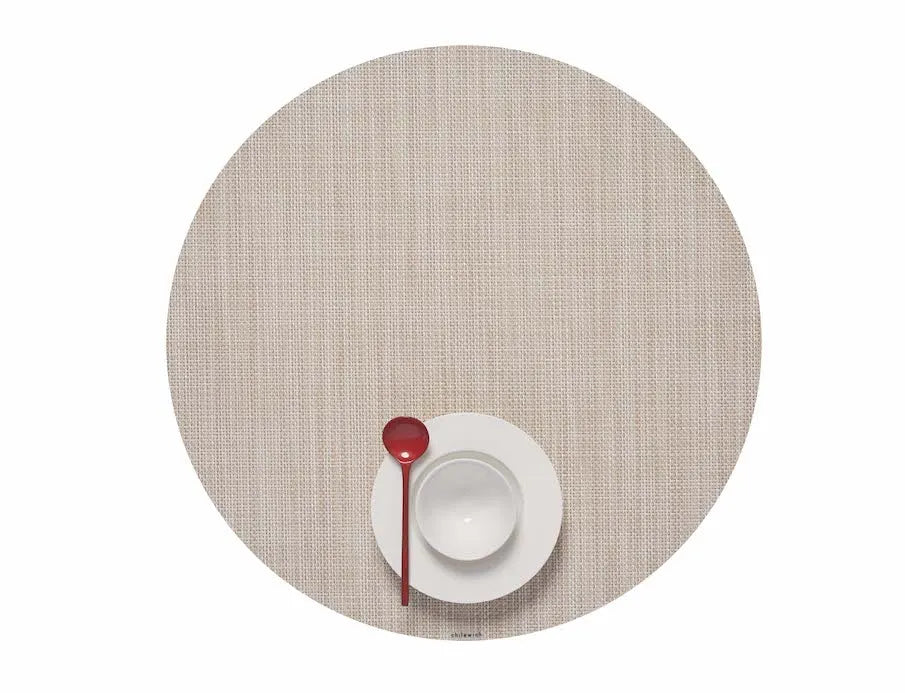 MINI BASKETWEAVE ROUND PLACEMAT