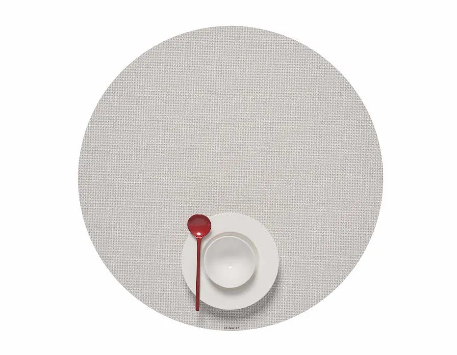MINI BASKETWEAVE ROUND PLACEMAT