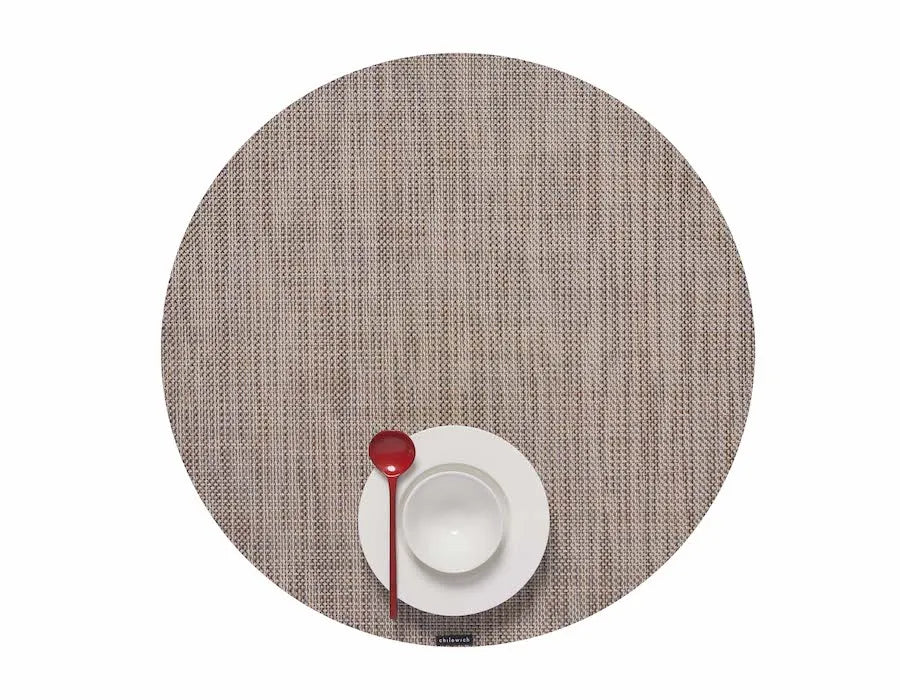 MINI BASKETWEAVE ROUND PLACEMAT