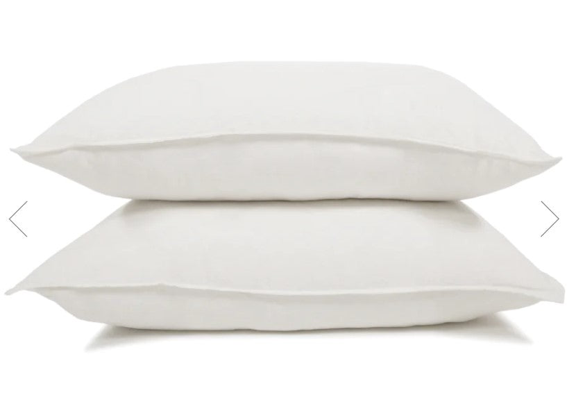 POM POM PARKER LINEN DUVET COVER SET - CREAM