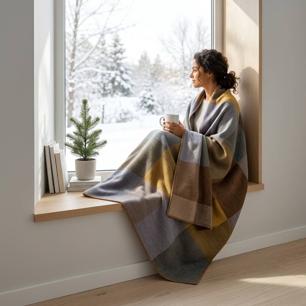 Alpaca Throw Blanket - Timberline