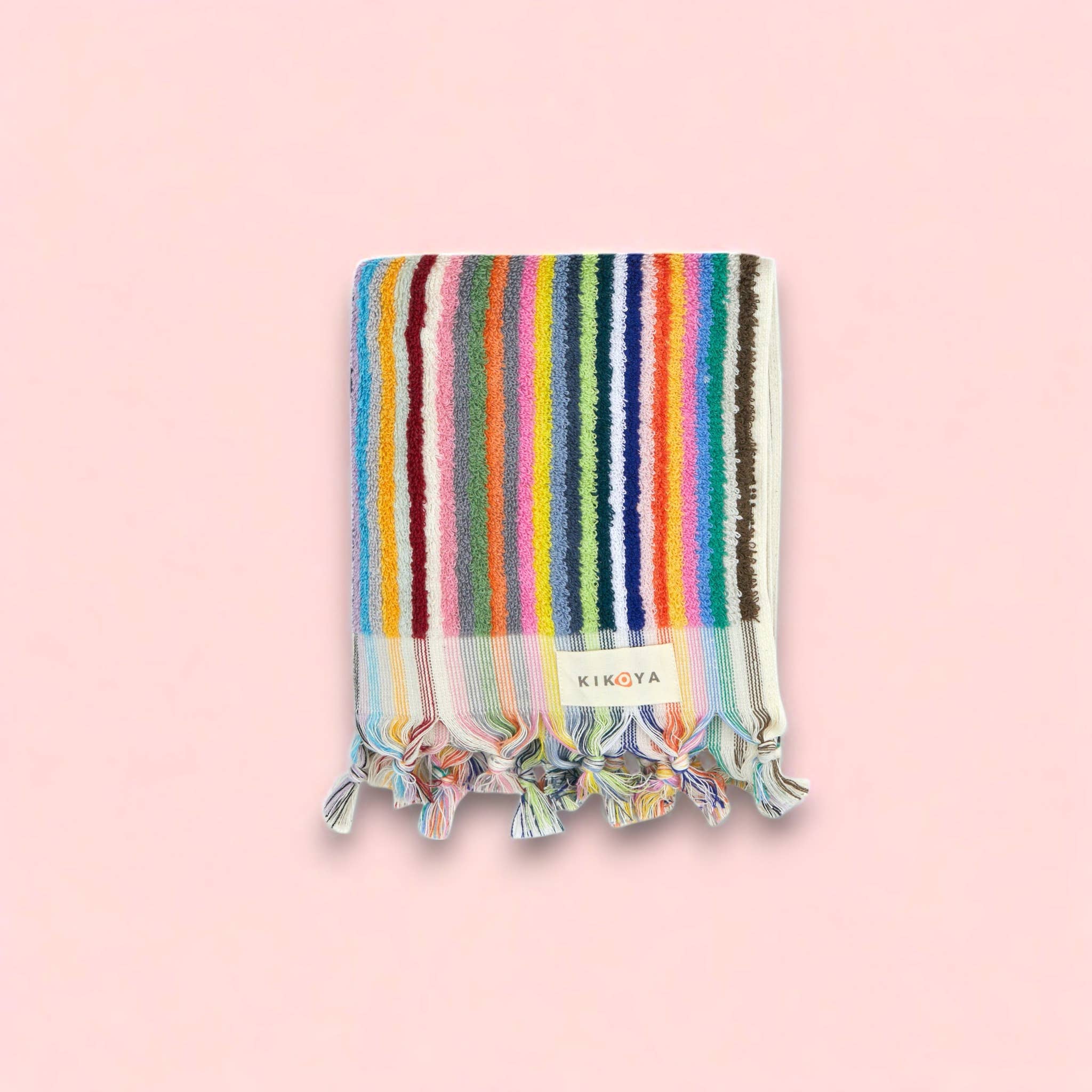 Stripe Bubble Handloomed Turkish Hand Towels 17x38" Bohemian