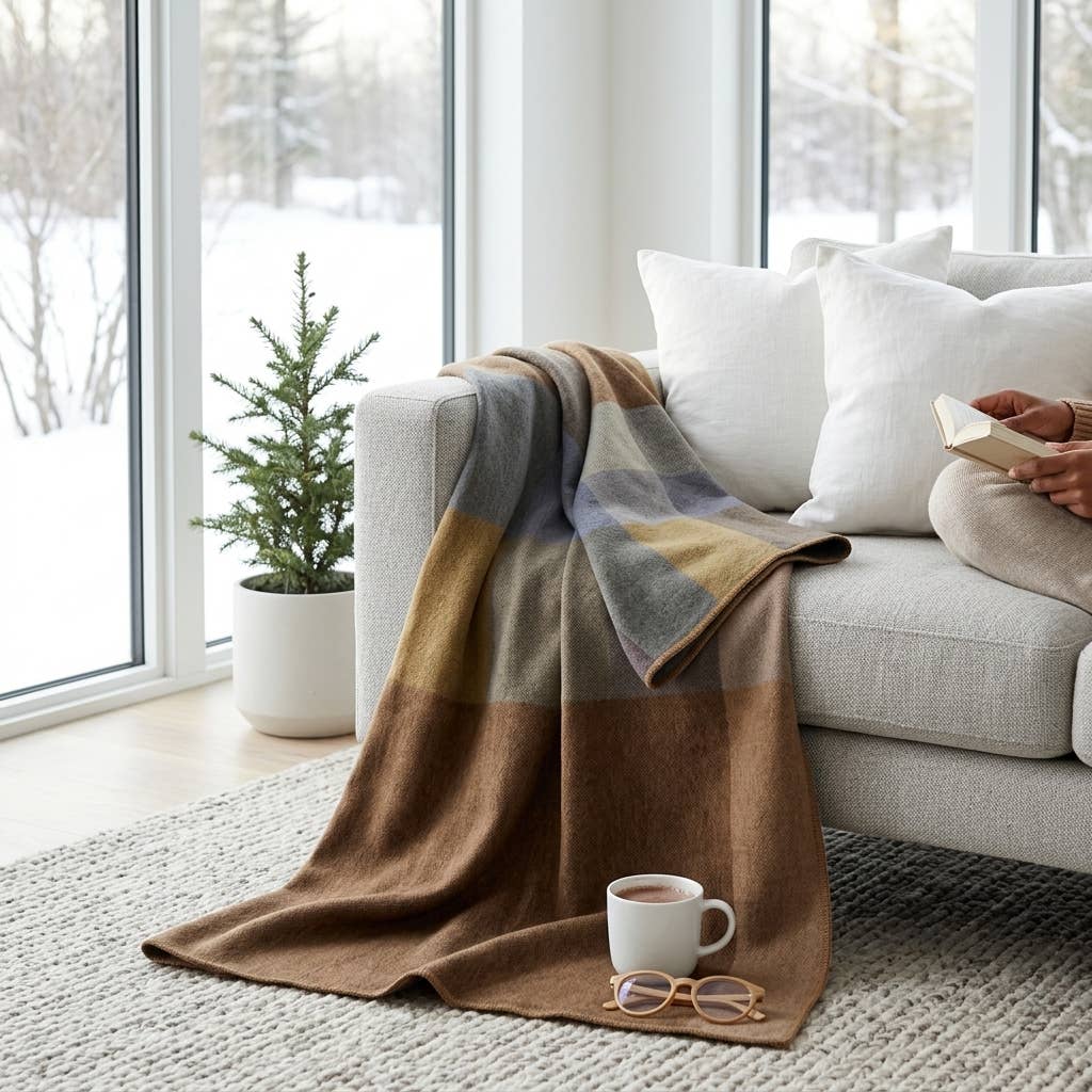 Alpaca Throw Blanket - Timberline