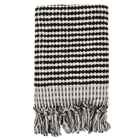 Pompom Bubble Turkish Bath & Beach Towel