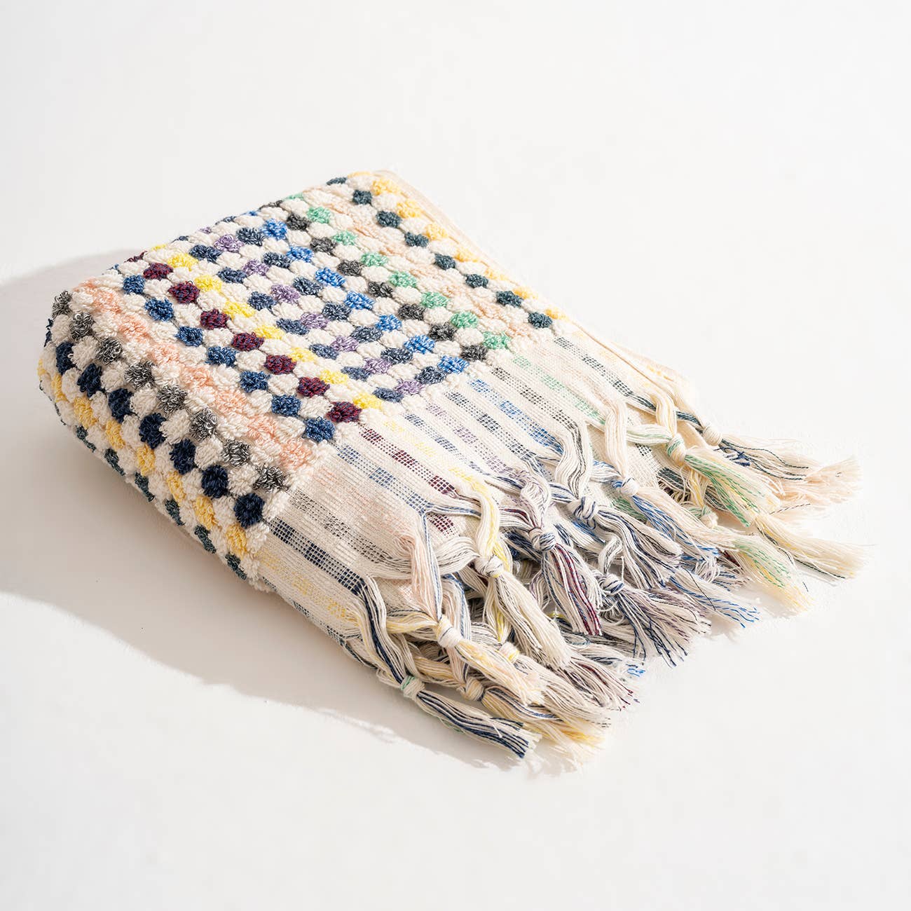 Pompom Bubble Turkish Hand Towel