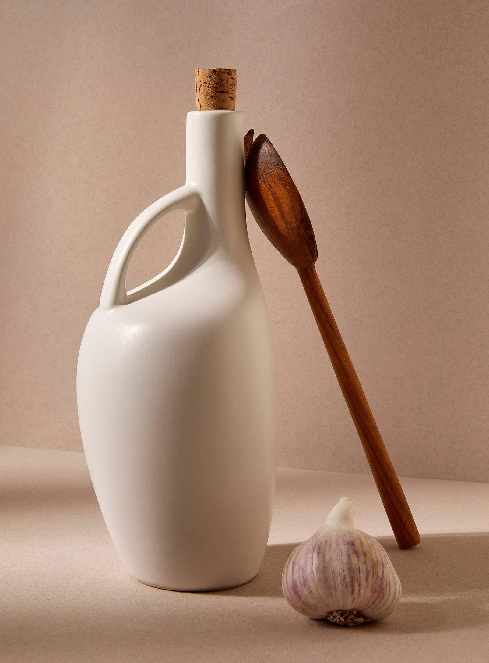 Handmade Stoneware Olive Oil Dispenser | Canard 34 oz