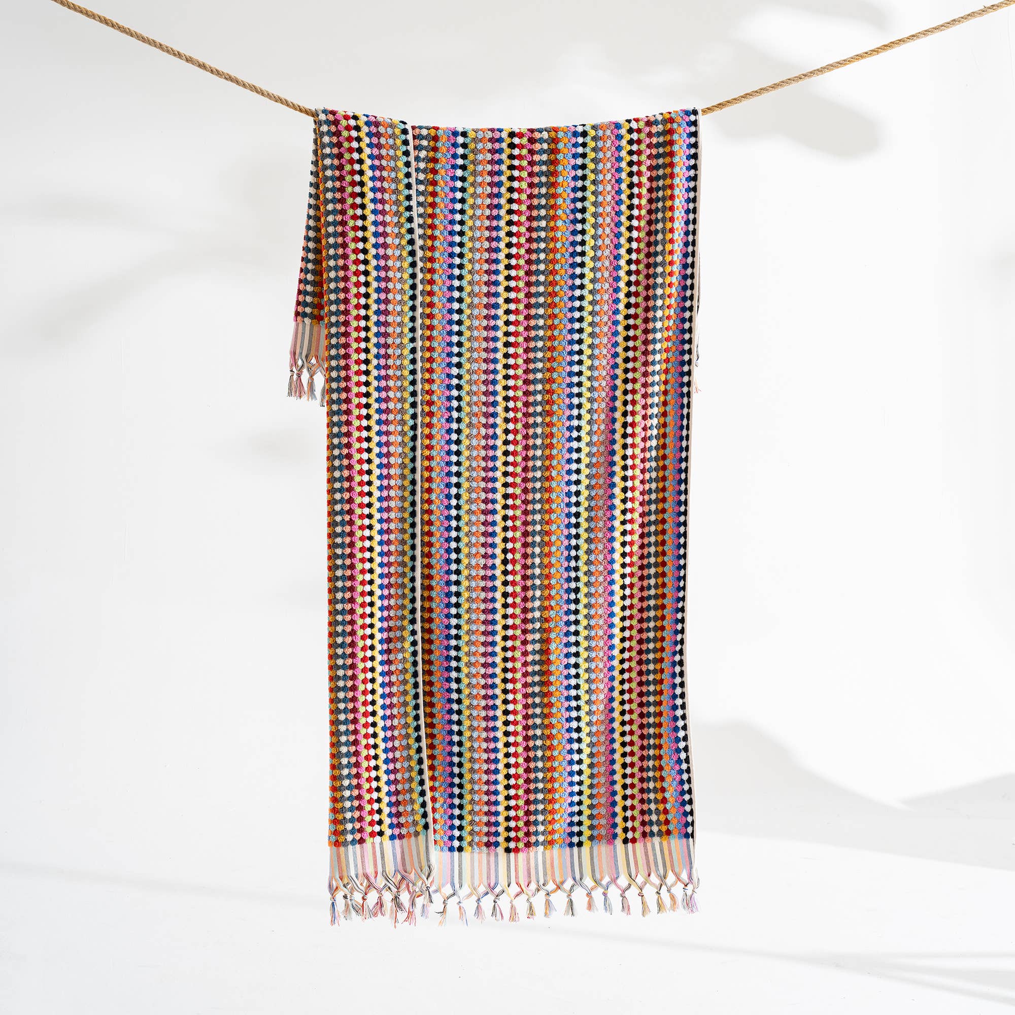 Pompom Bubble Turkish Bath & Beach Towel