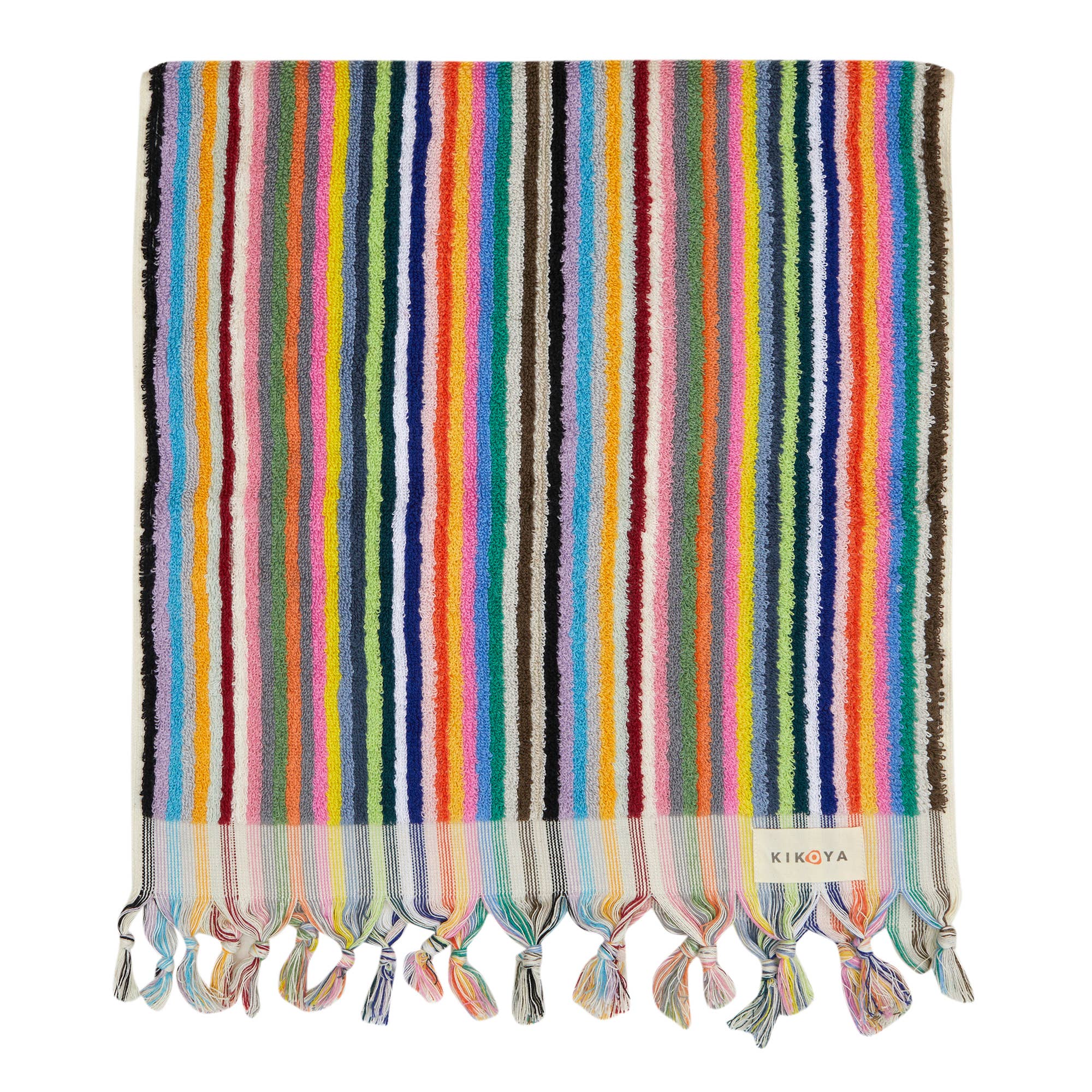 Stripe Bubble Handloomed Turkish Hand Towels 17x38" Bohemian