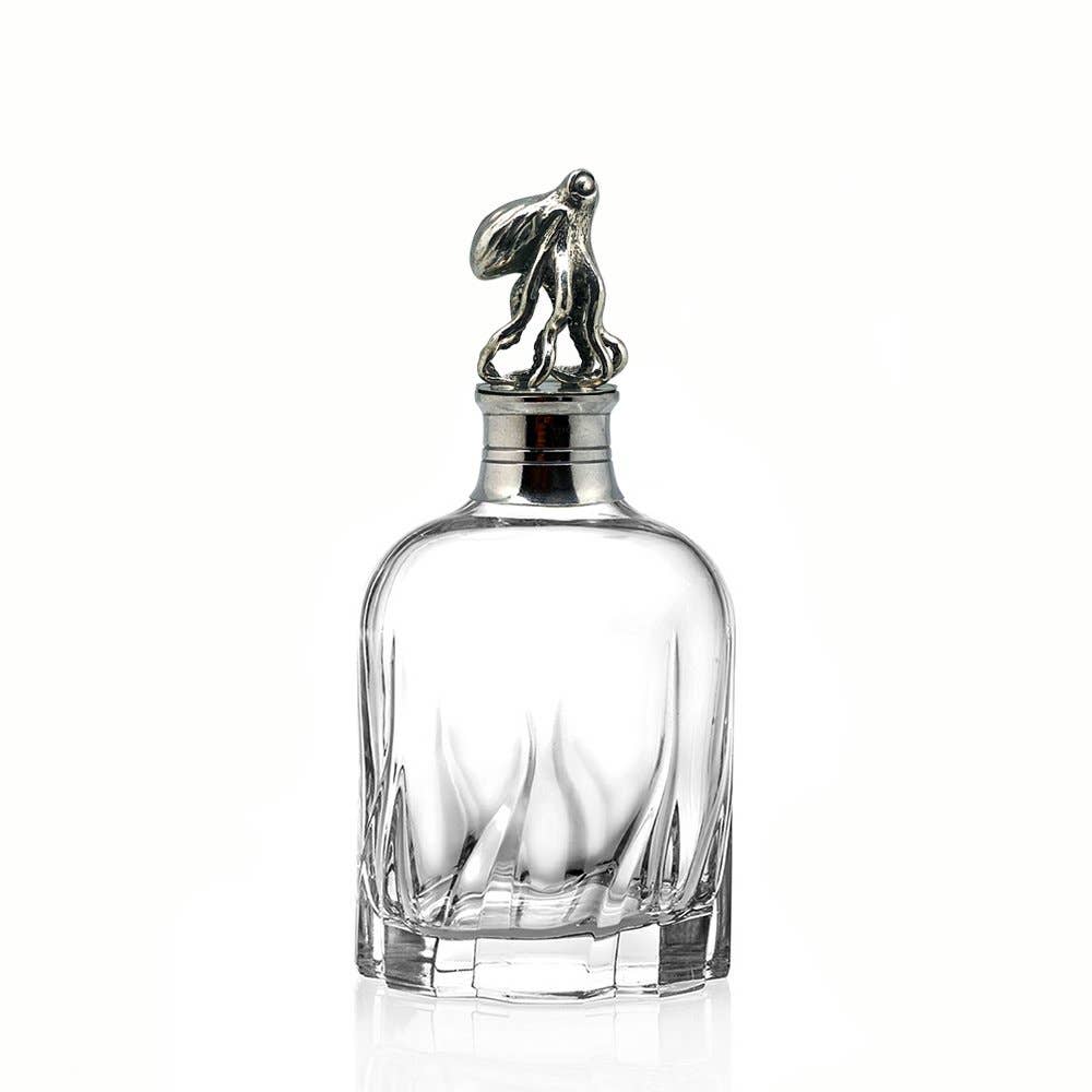 Octopus Lead-Free Crystal Whiskey Decanter