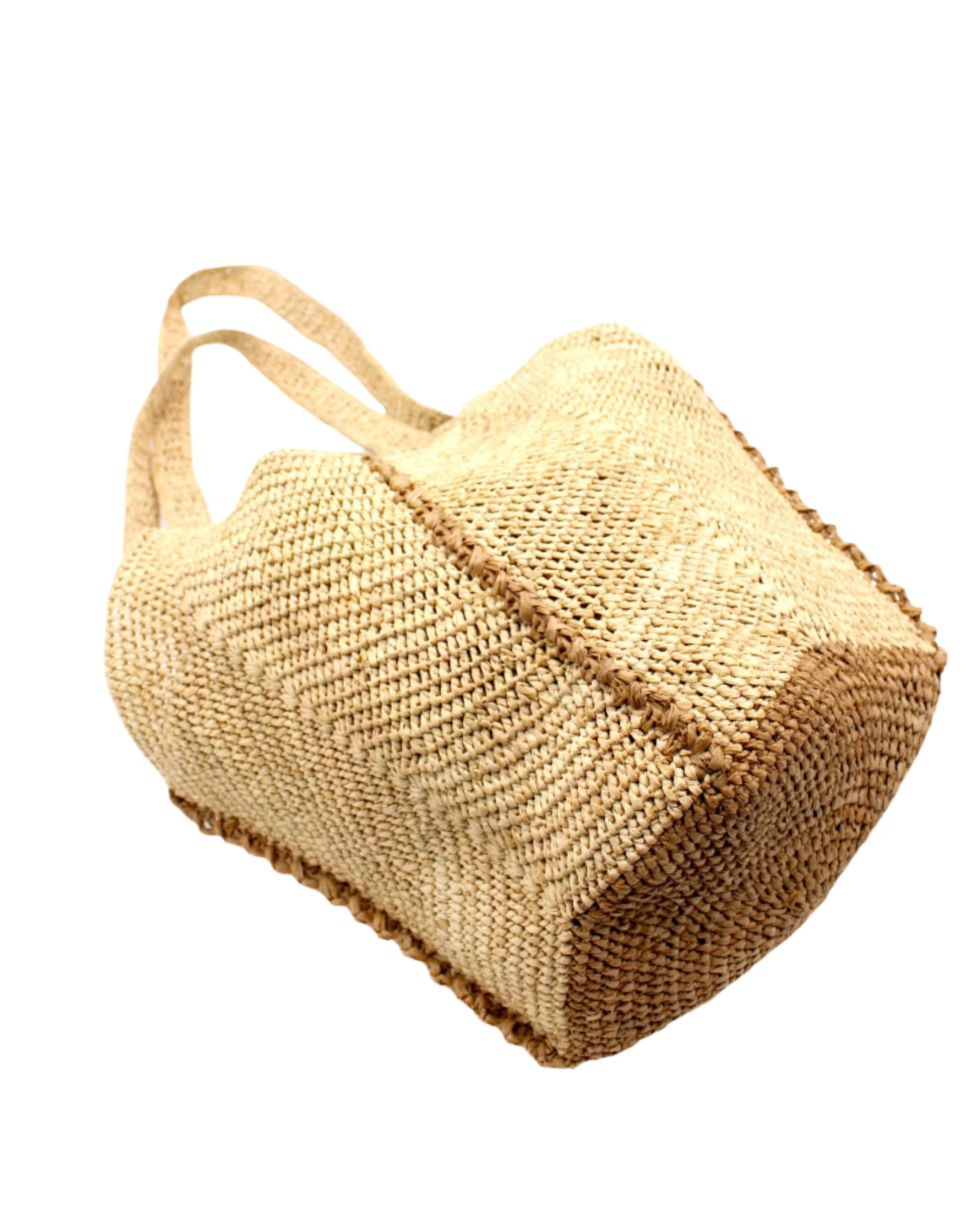 Sea See Crochet Straw Shoulder Bag