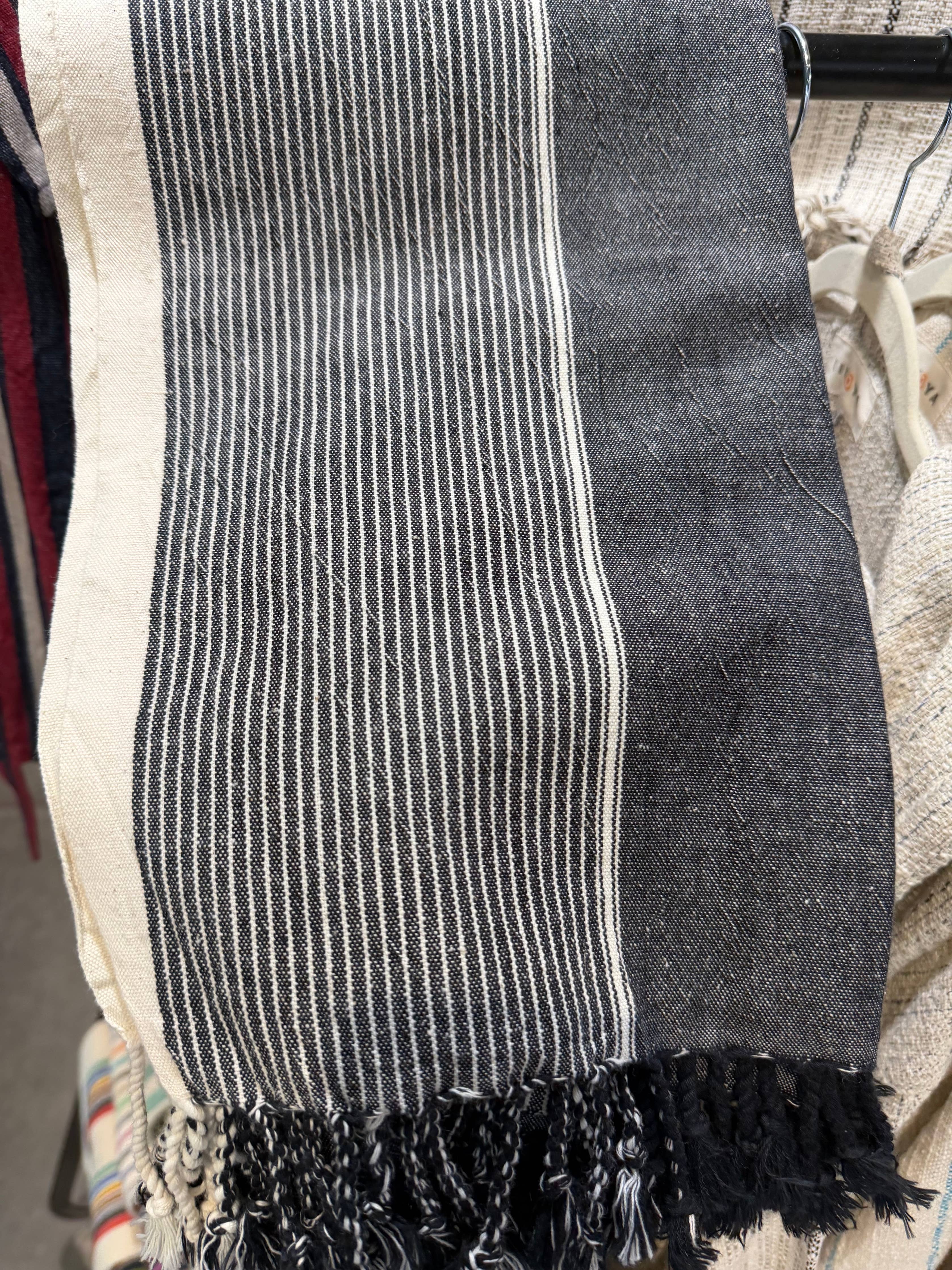 Turkish Bath & Beach Towel - Charcoal