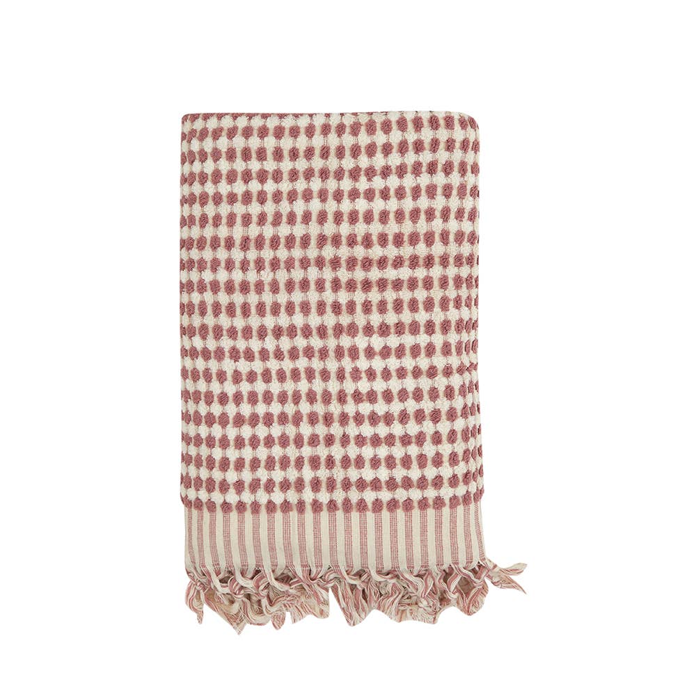 Pompom Bubble Handloom Bath Turkish Towels Farmhouse Decor