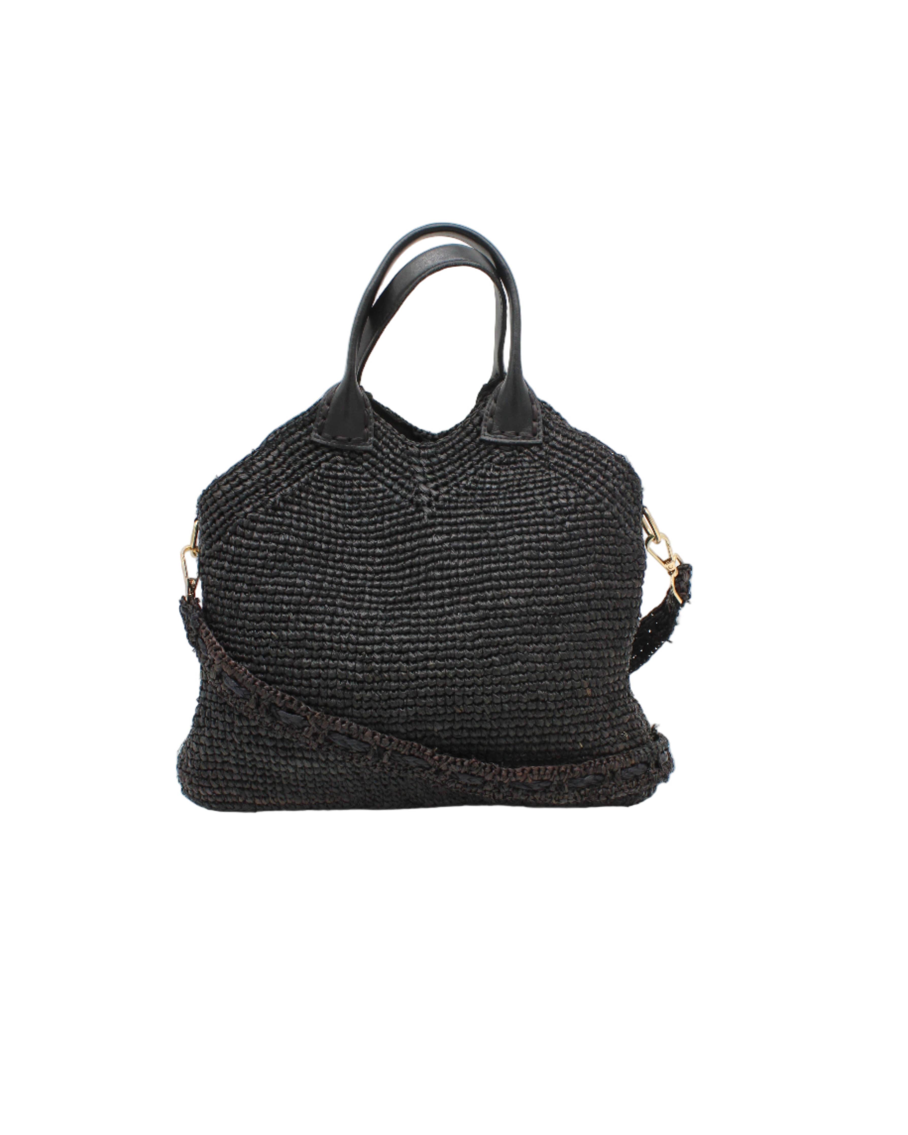 Victoria Crochet Straw Handbag Convertible Crossbody Bag