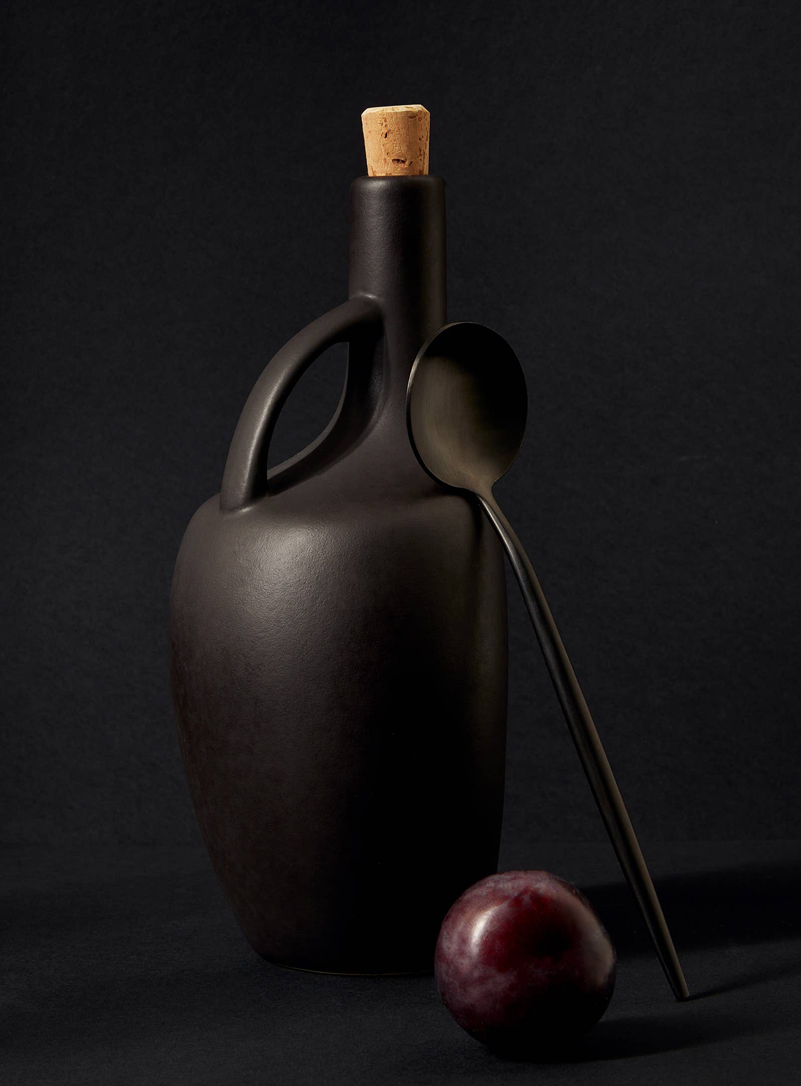 Handmade Stoneware Olive Oil Dispenser | Canard 34 oz