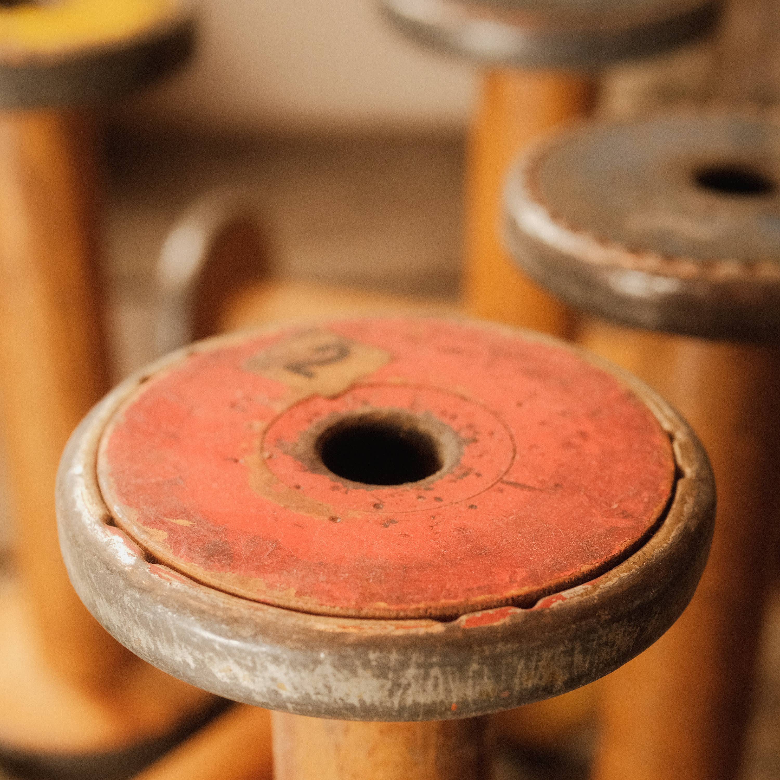 Pair (2) of Industrial Textile Spools
