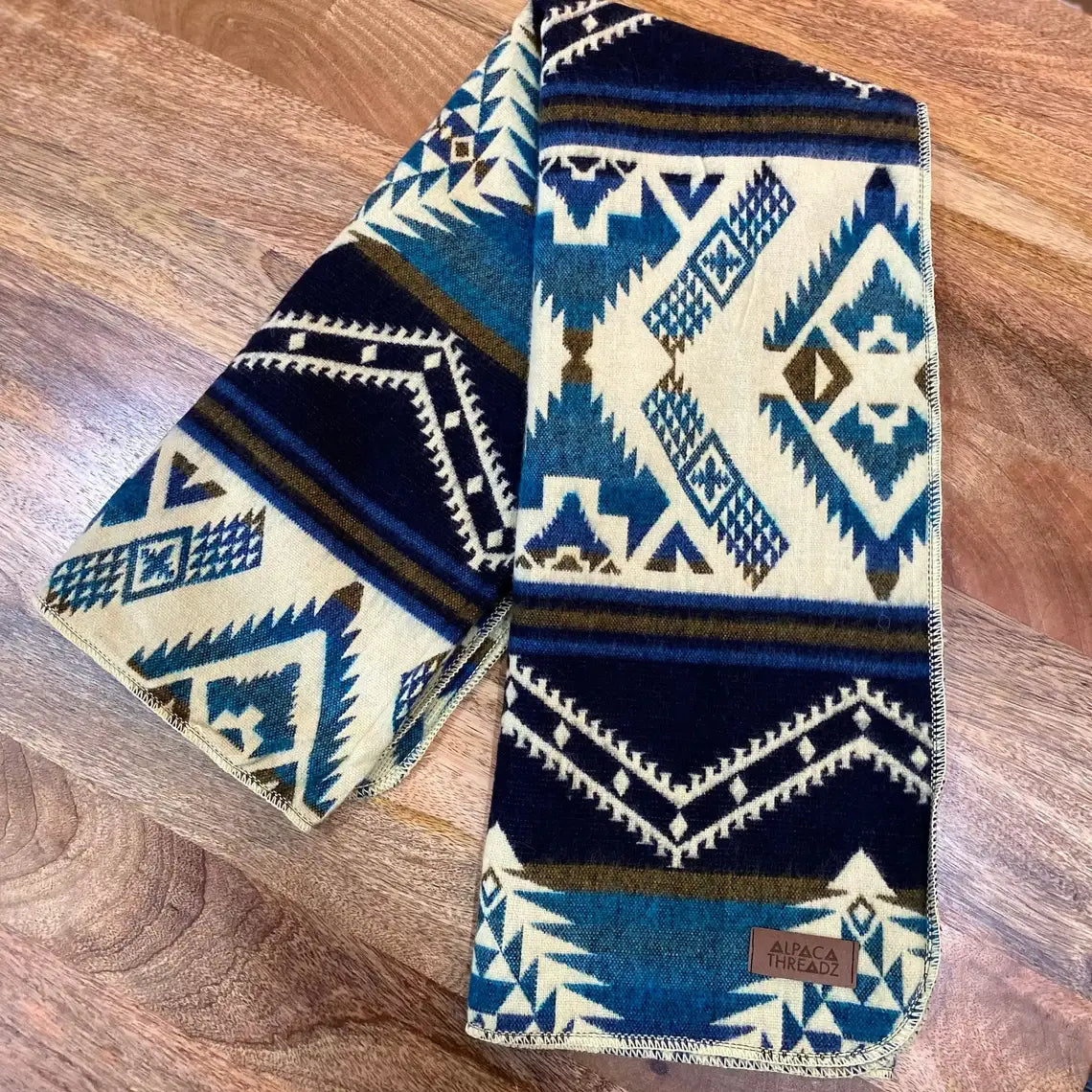 Alpaca Wool Baby Blanket: Artisan-Made, Soft, Reversible
