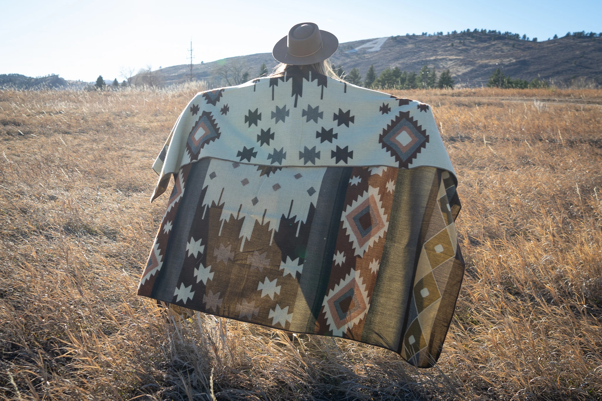 Southwest Alpaca Queen/Throw Blanket – Mojave Reversible