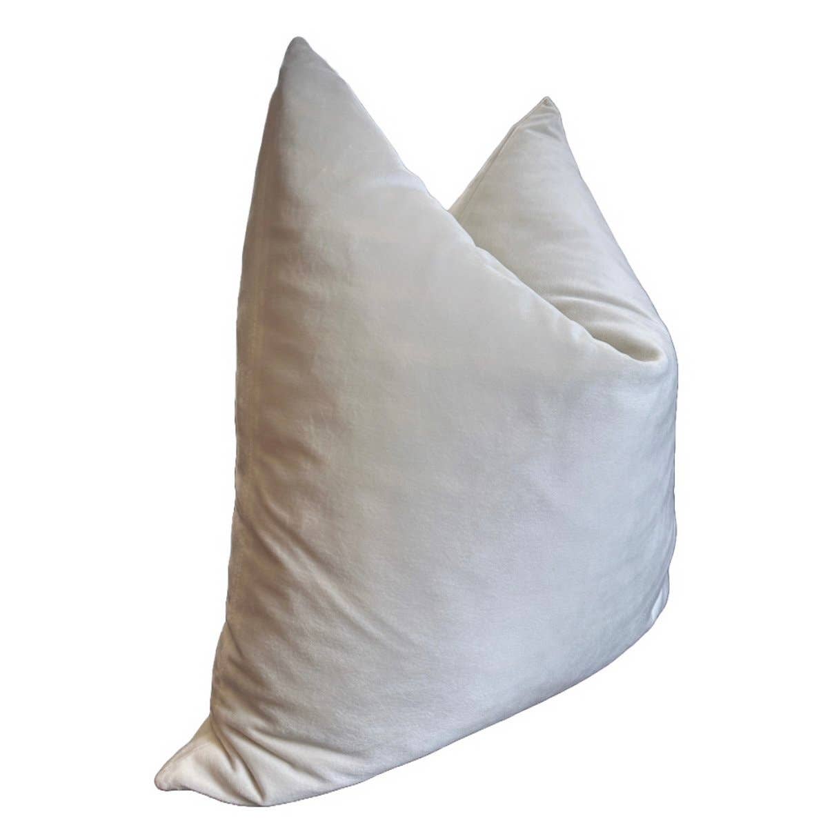 Stone White Velvet Pillow