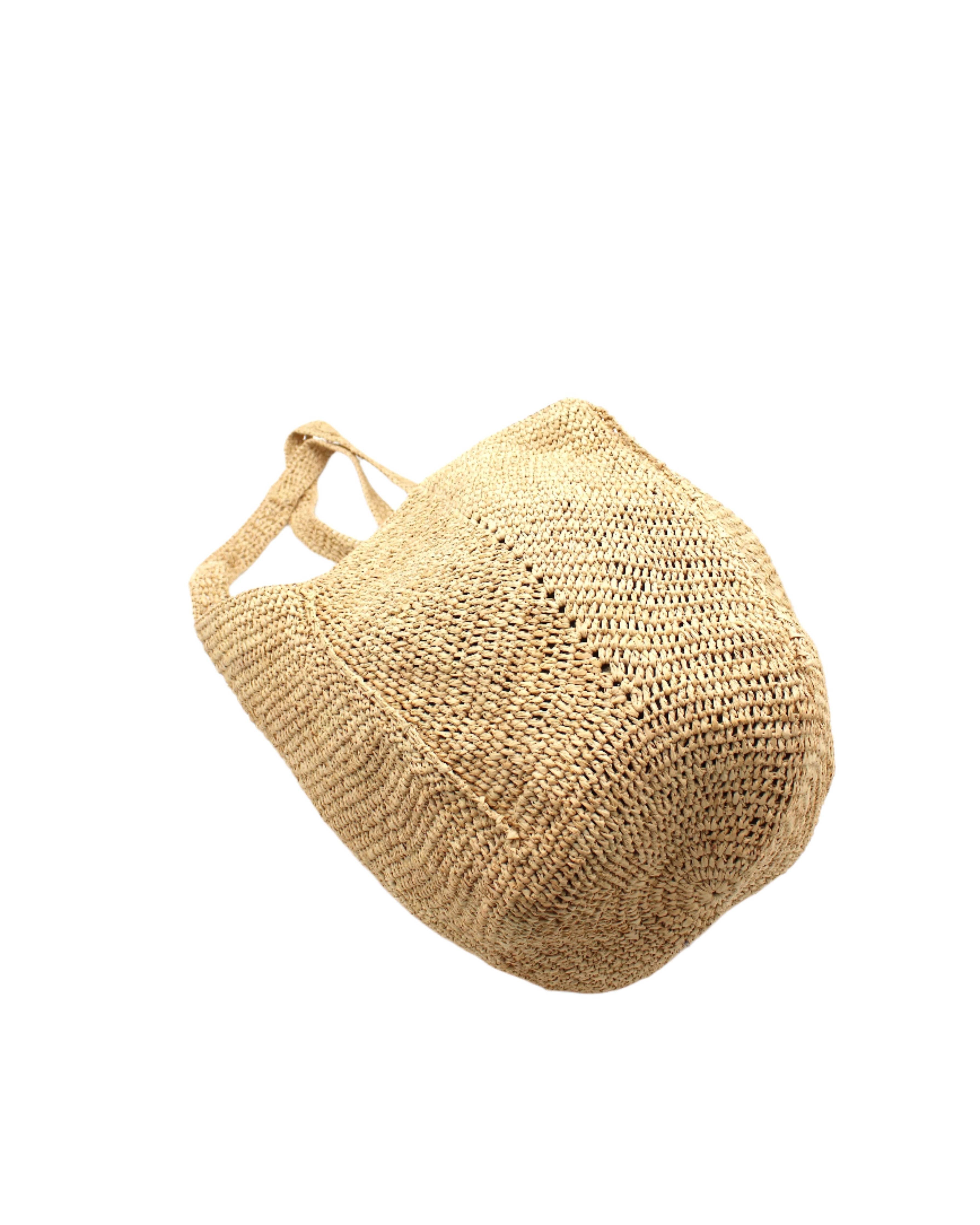 Sea See Crochet Straw Shoulder Bag
