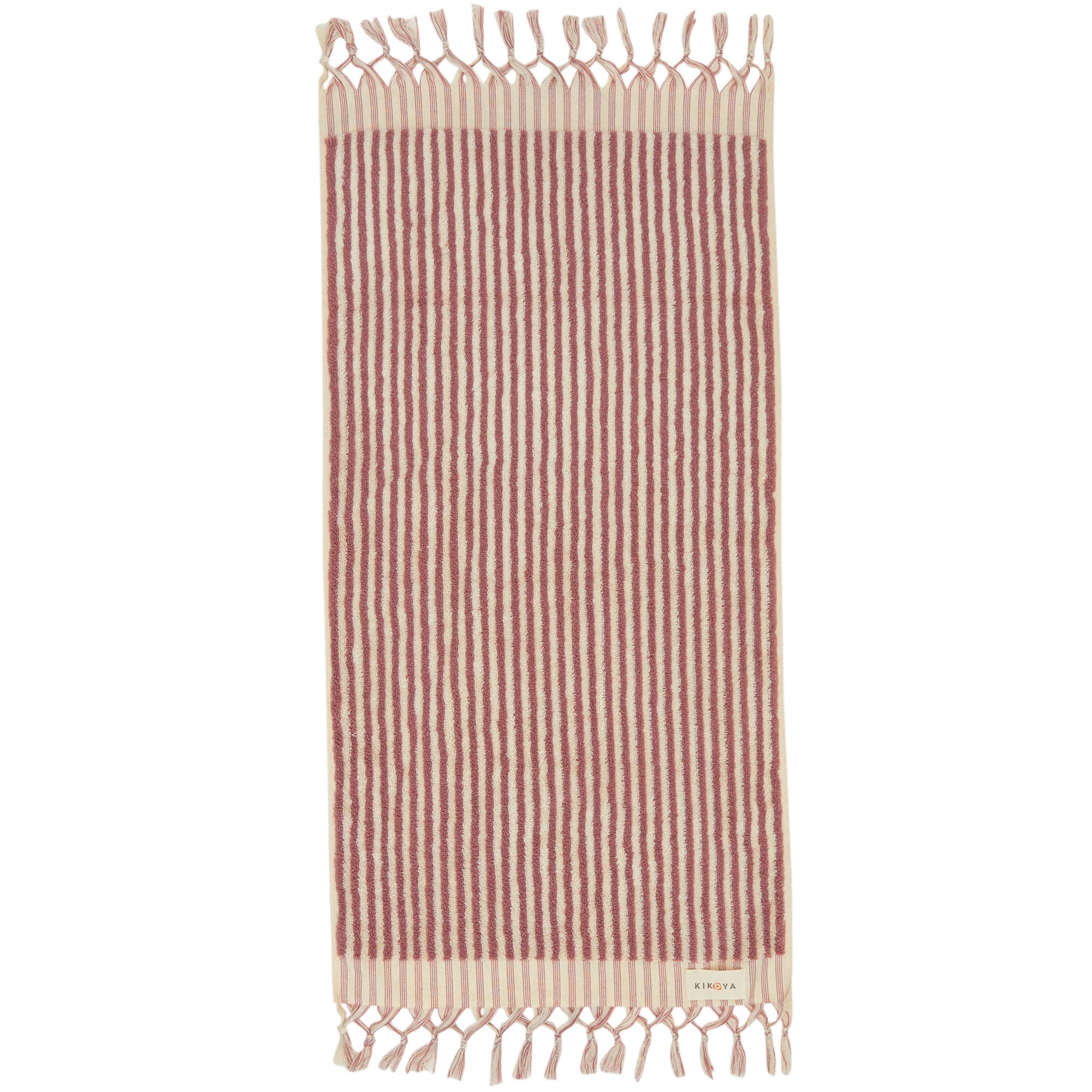 Stripe Bubble Handloomed Turkish Hand Towels 17x38" Bohemian