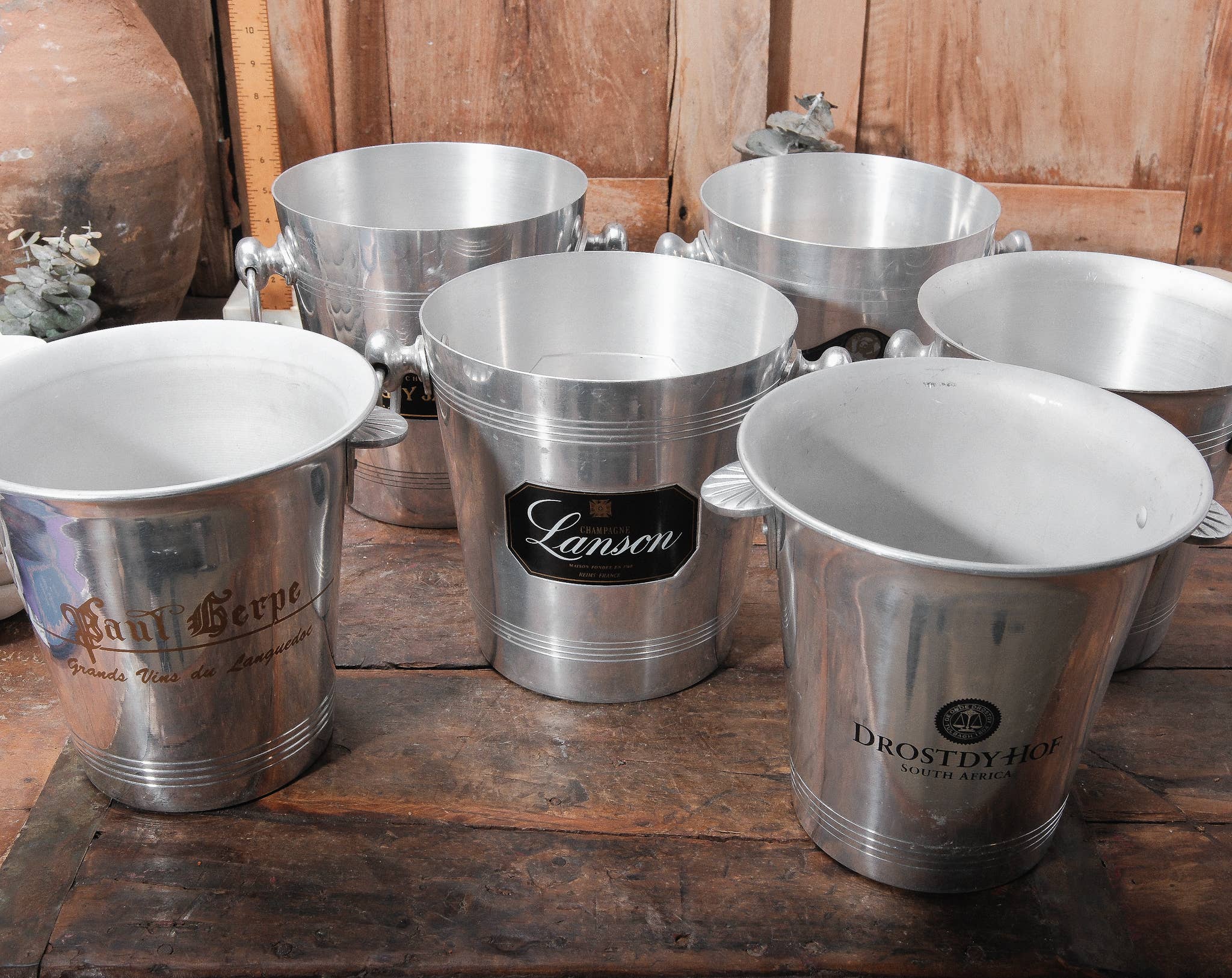 Vintage Aluminum Champagne Bucket