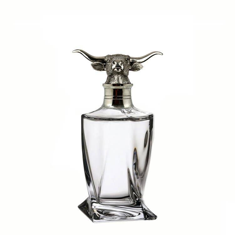 Menagerie Twist Style Whiskey Decanter - Longhorn