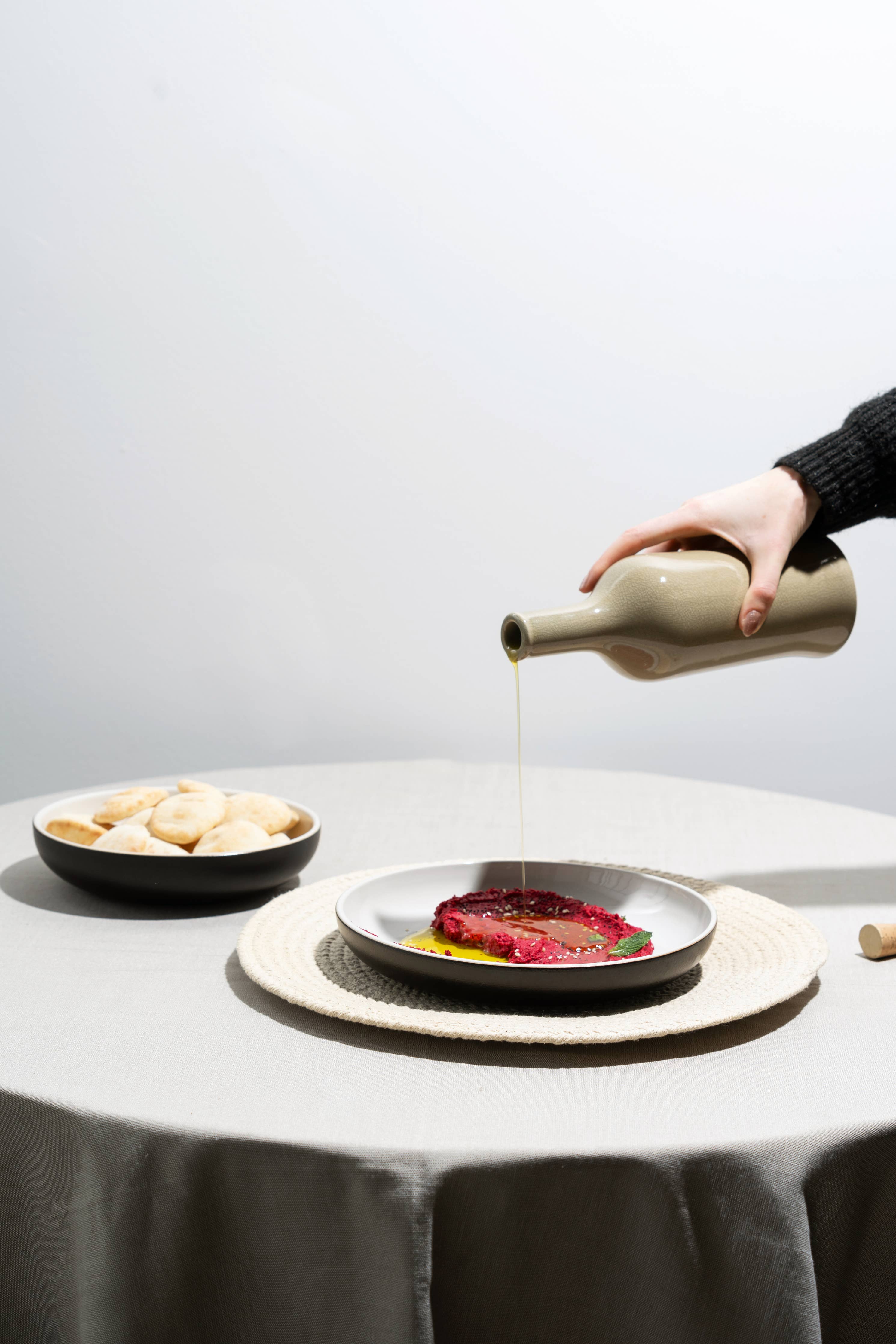 Handmade Stoneware Olive Oil Dispenser | Brutto 21 oz