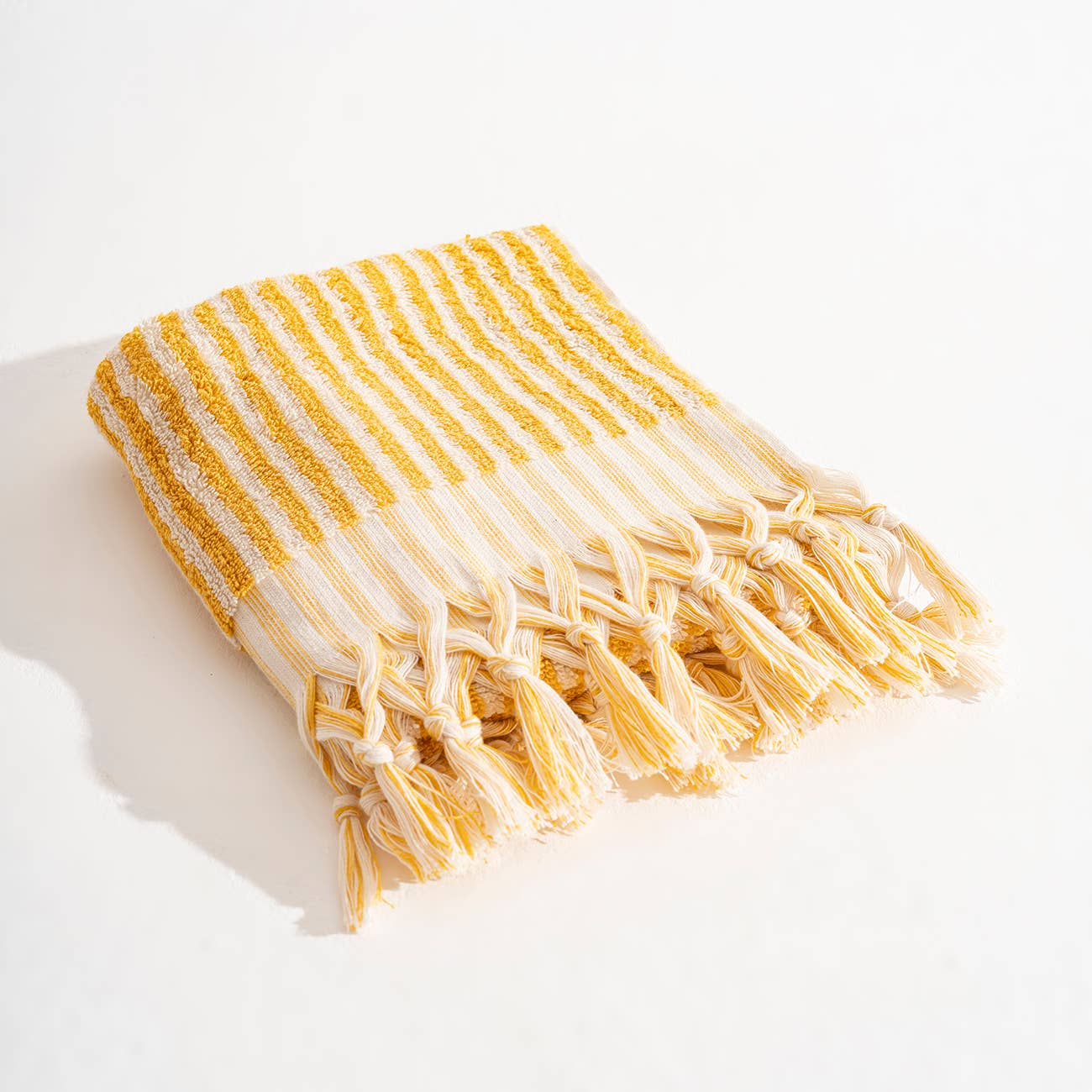 Stripe Bubble Handloomed Turkish Hand Towels 17x38" Bohemian