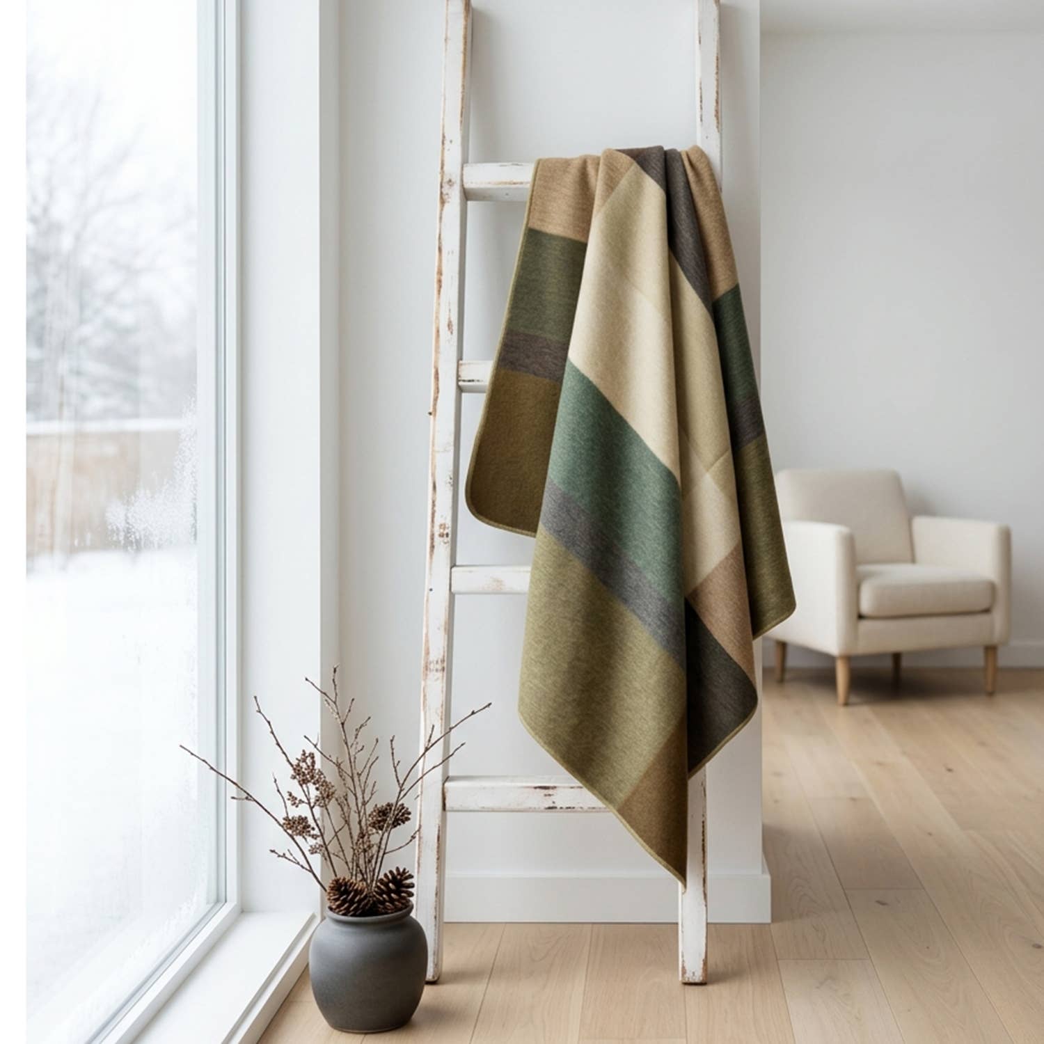 Alpaca Throw Blanket - Sandbar