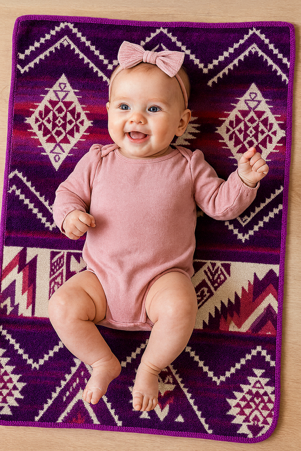 Alpaca Wool Baby Blanket: Artisan-Made, Soft, Reversible
