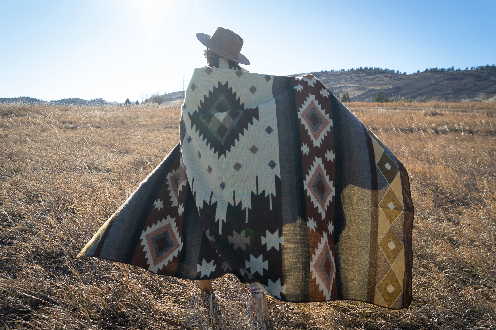 Southwest Alpaca Queen/Throw Blanket – Mojave Reversible