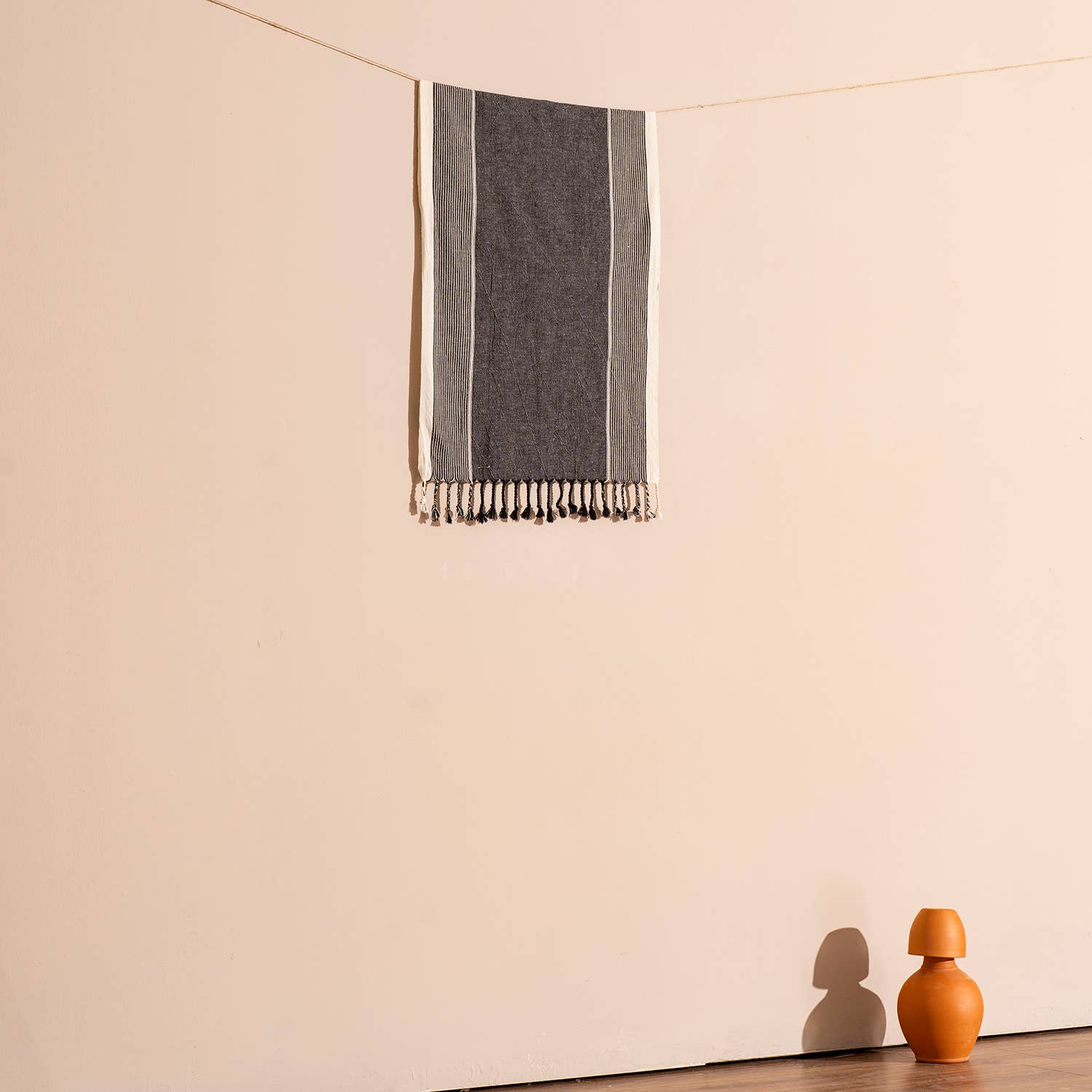 Turkish Bath & Beach Towel - Charcoal