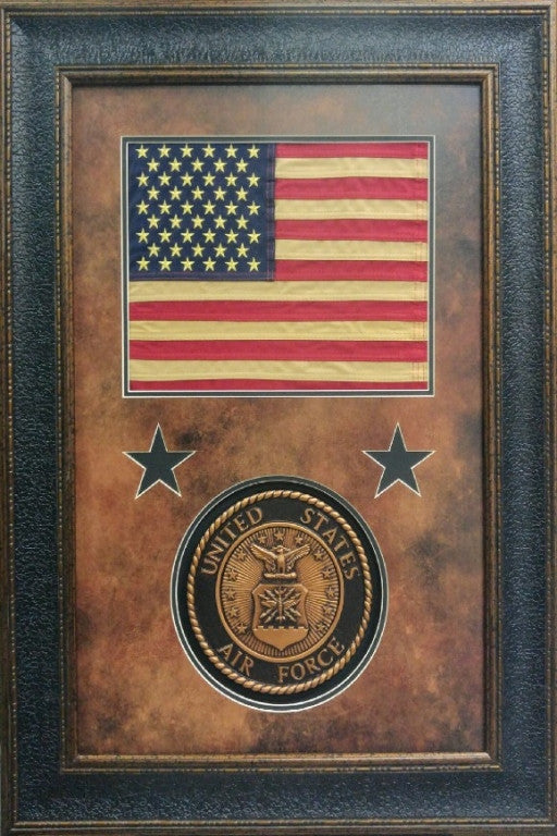American Flag with Air Force Seal 20x30