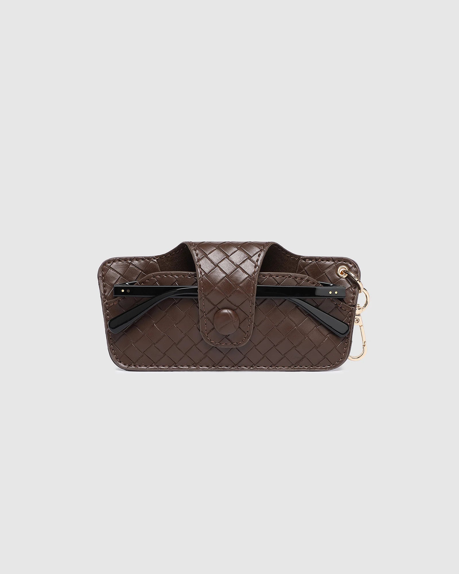 Skittle Sunglass Case - Woven Chocolate