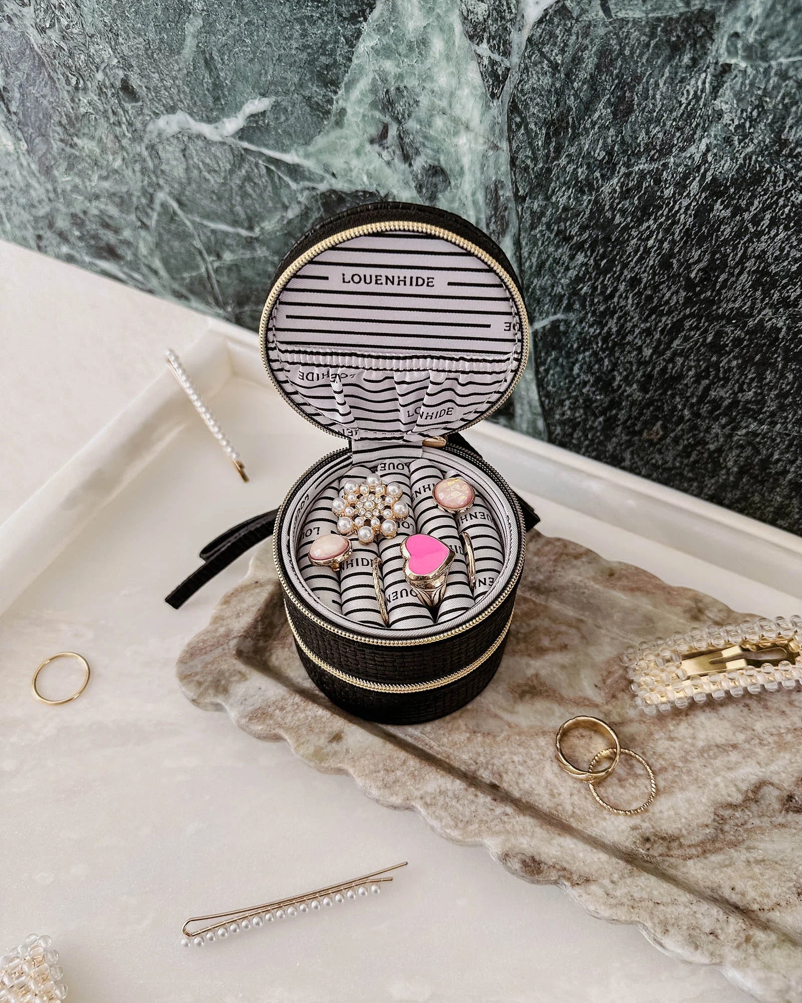 Sofia Jewelry Case - Black