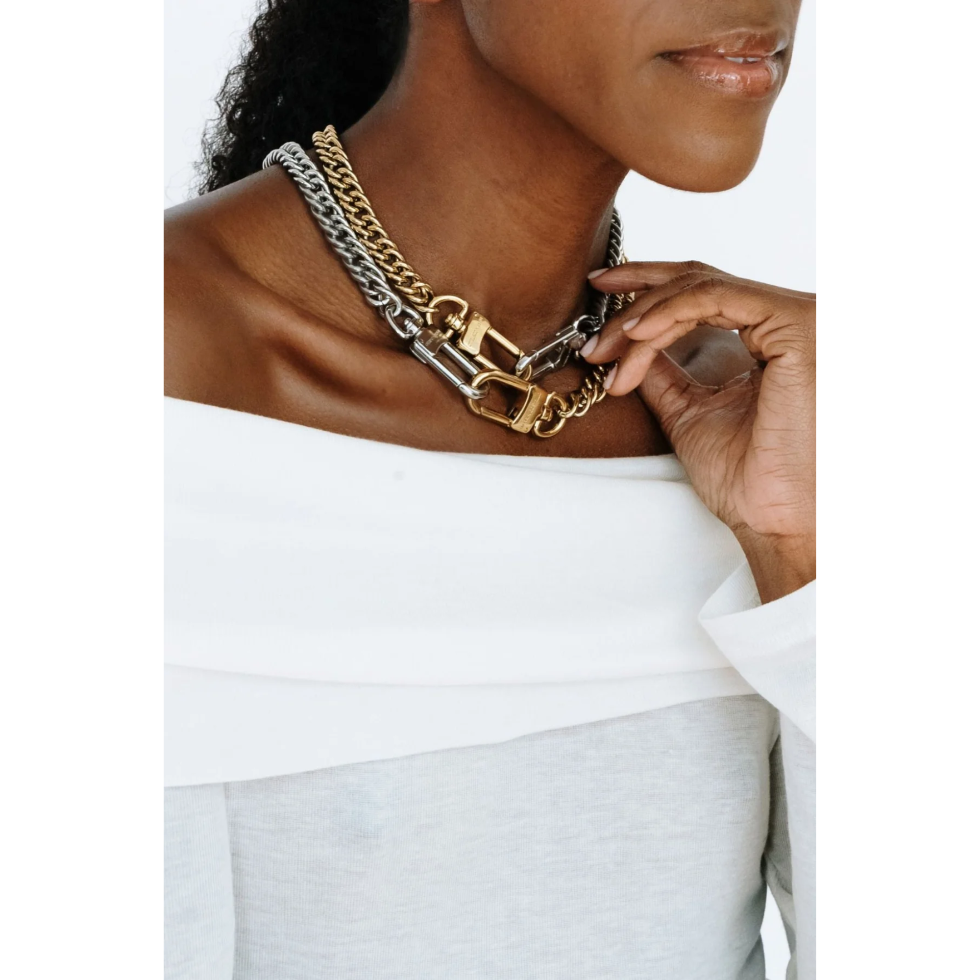 Gabriella Chain (Three in One) - Silver