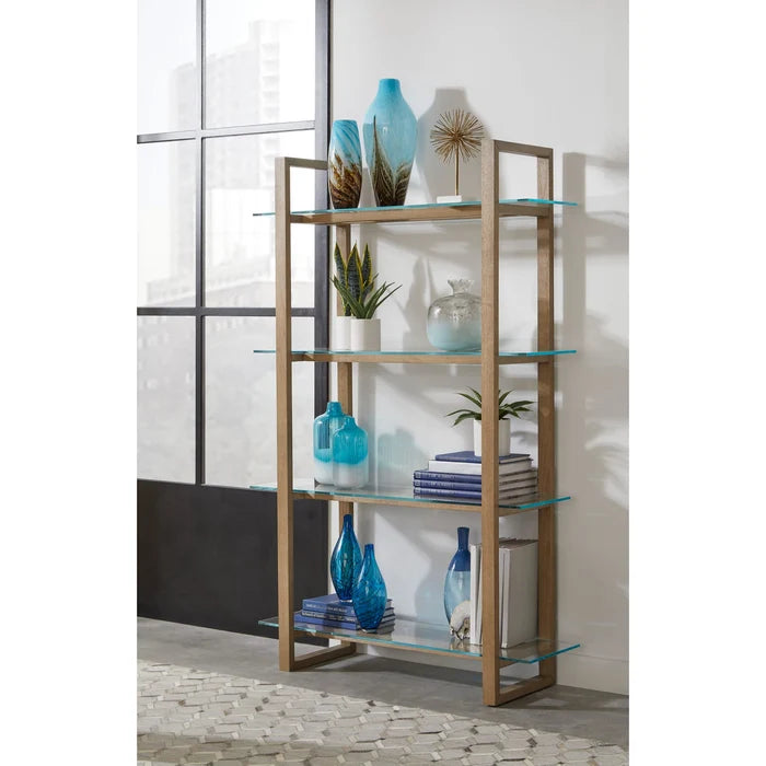 Alden Glass Etagere/Bookshelf