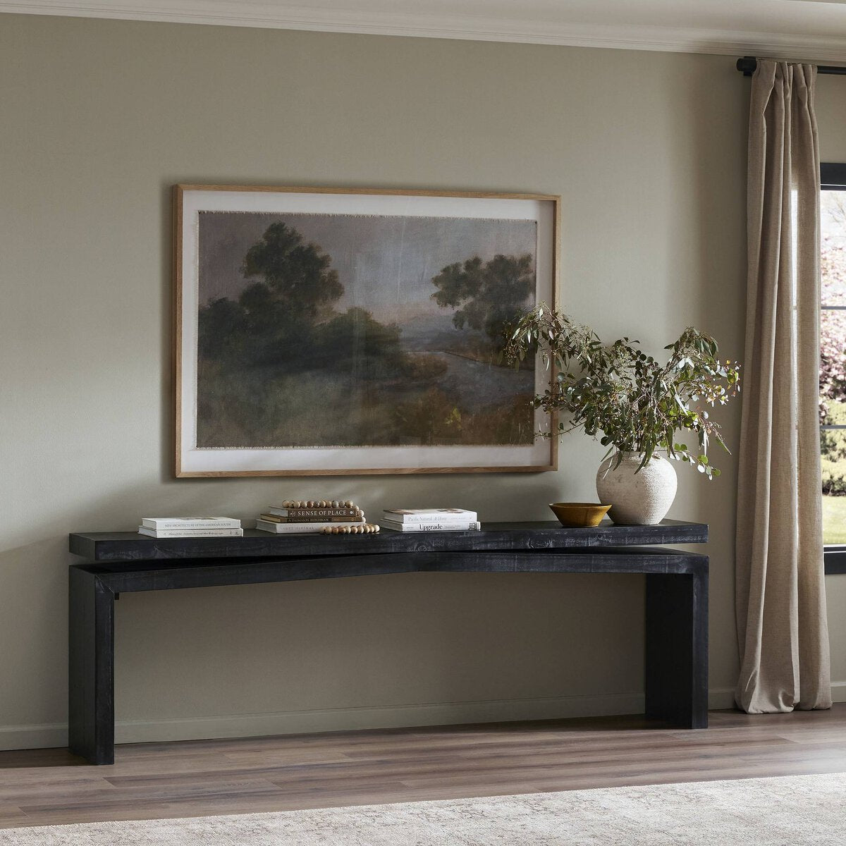 Morro Console Table 94" - Black Pine