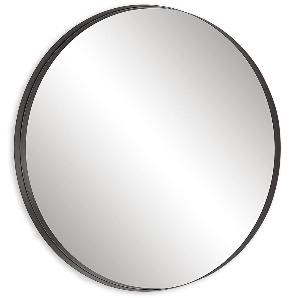 Paso Round Mirror - 60" Black