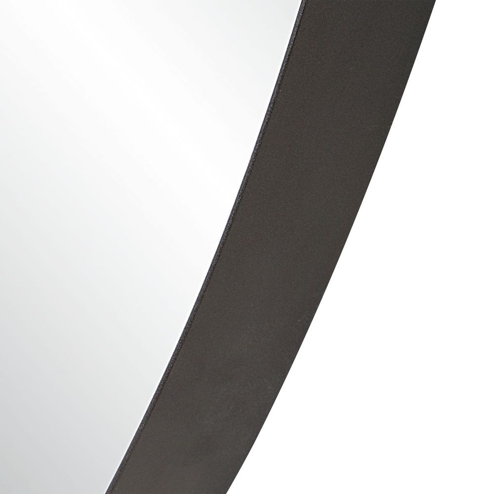 Paso Round Mirror - 60" Black