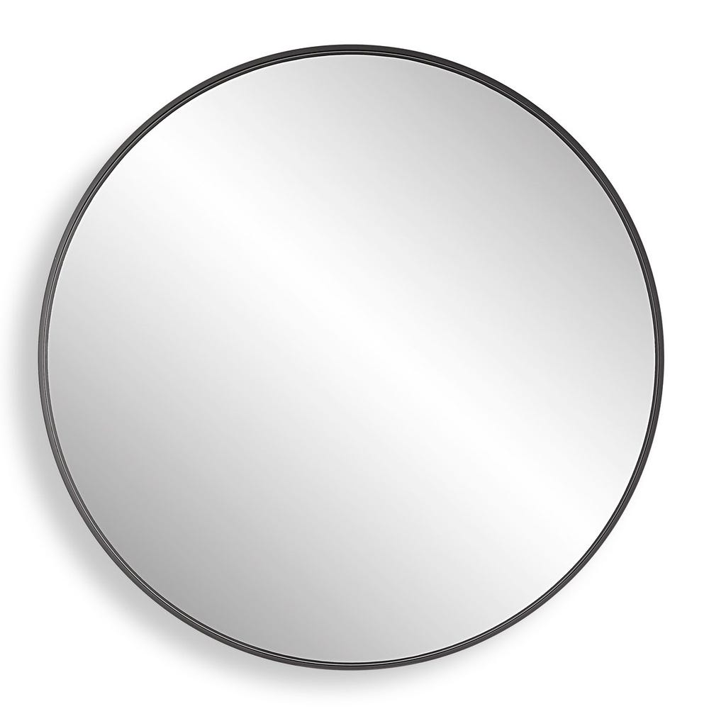 Paso Round Mirror - 60" Black