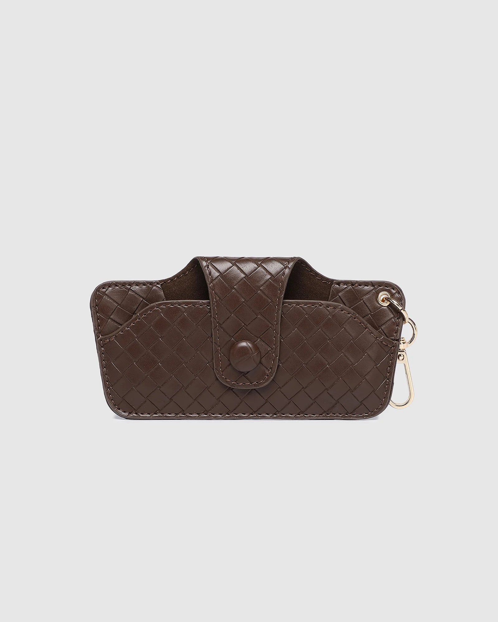Skittle Sunglass Case - Woven Chocolate