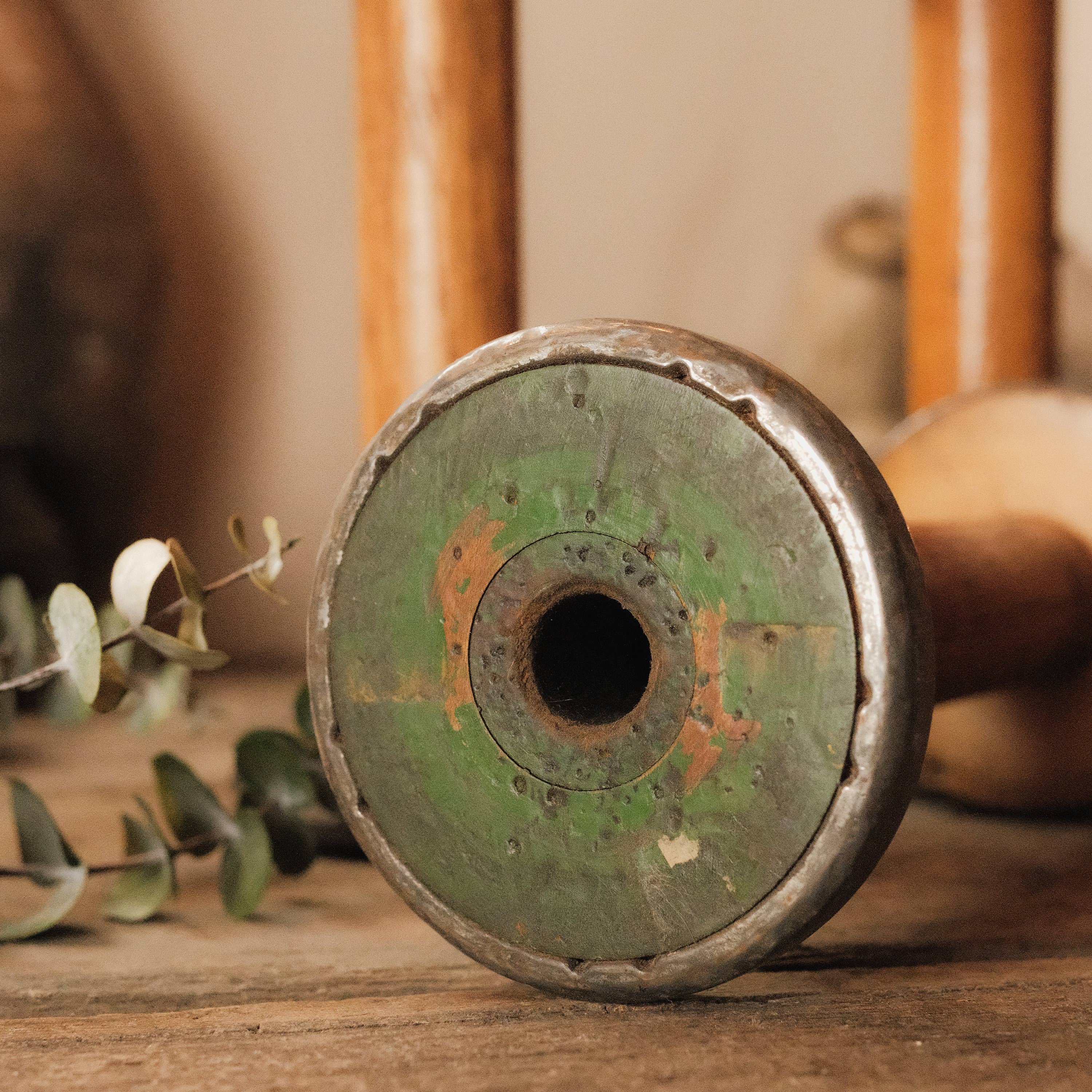 Pair (2) of Industrial Textile Spools