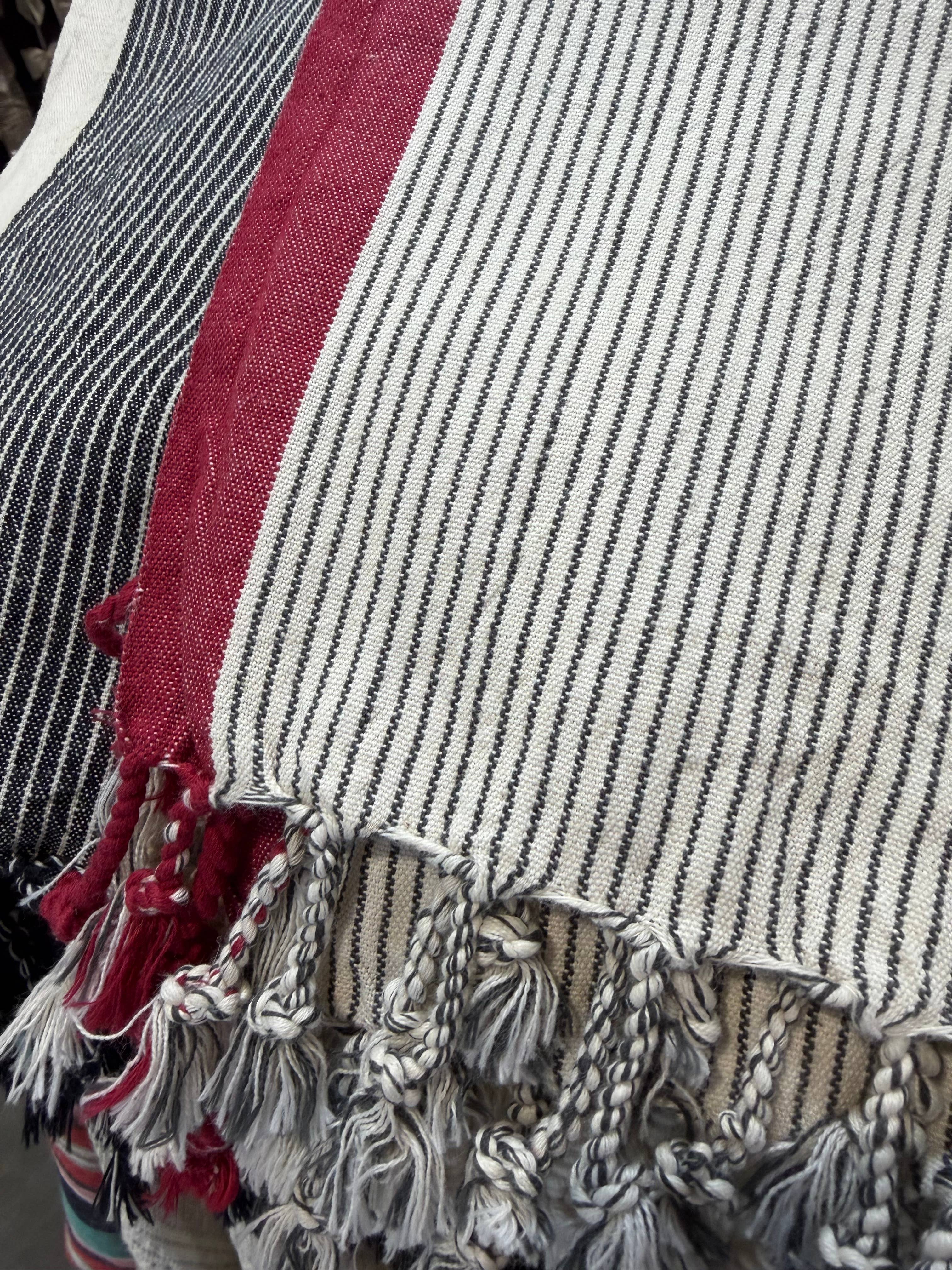 Turkish Bath & Beach Towel -  Peshtemal Hammam Red