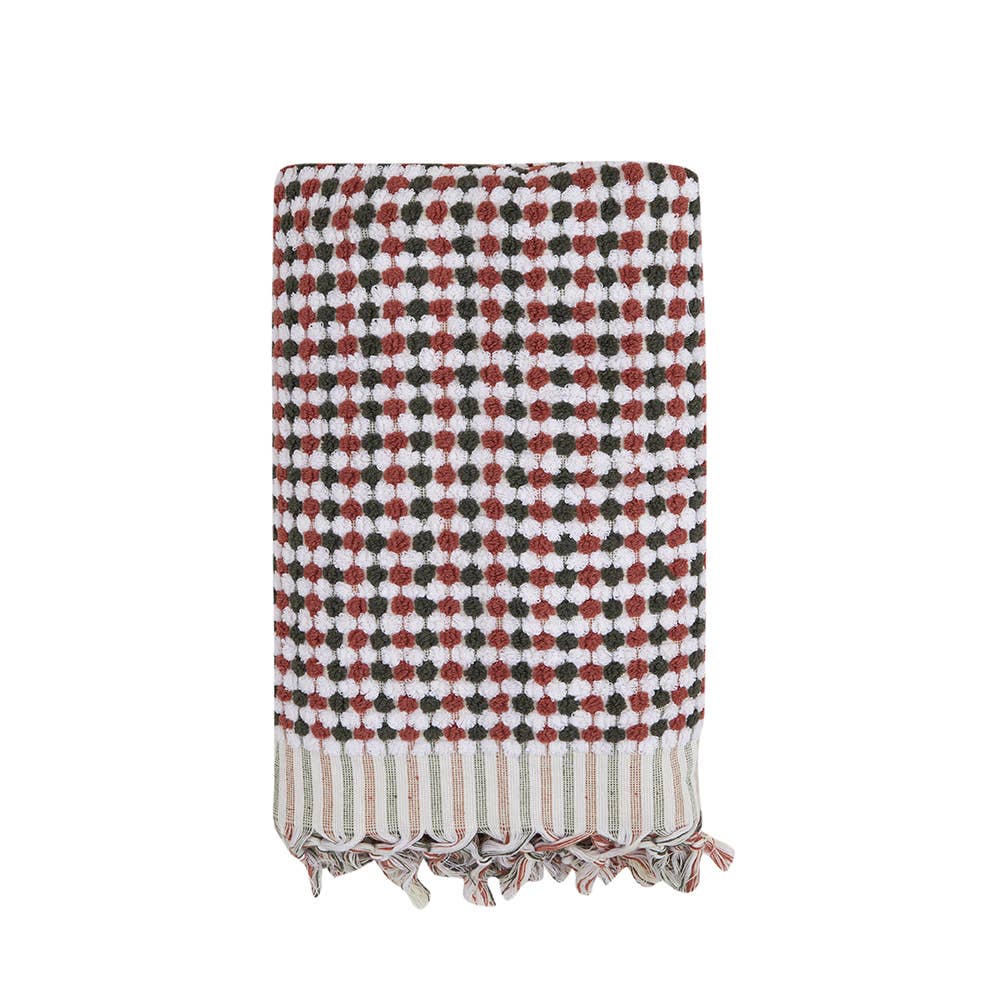Pompom Bubble Handloom Bath Turkish Towels Farmhouse Decor