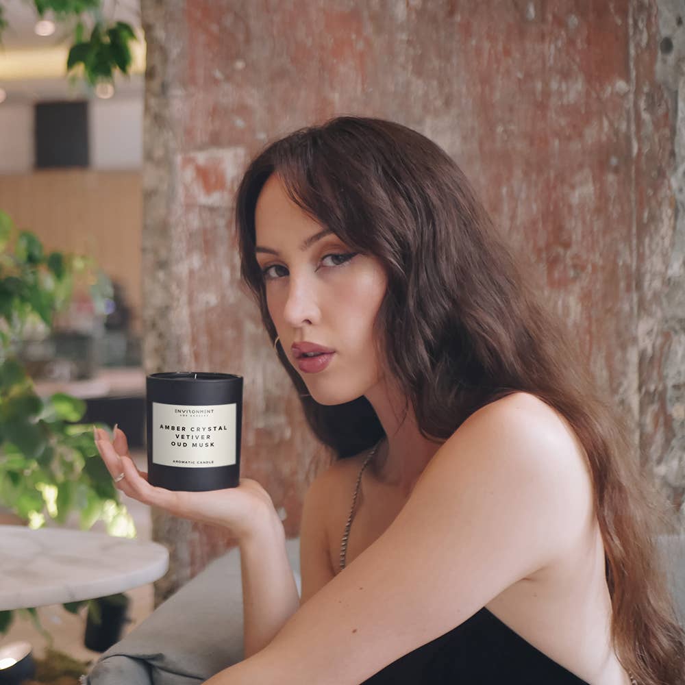 8oz Inspired by Baccarat Rouge 540® Candle with Lid and Box