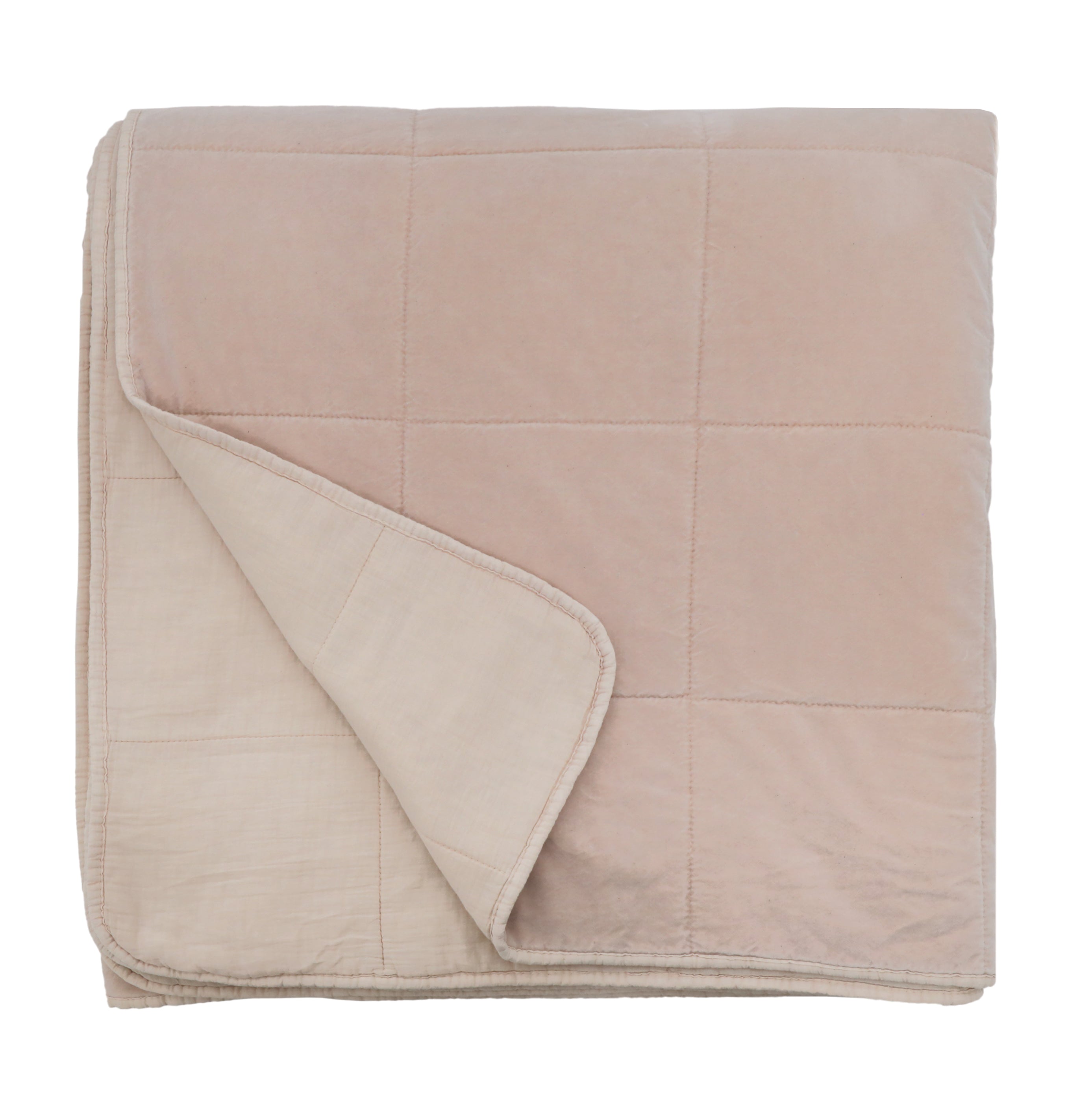 POM POM AMSTERDAM COVERLET - BLUSH